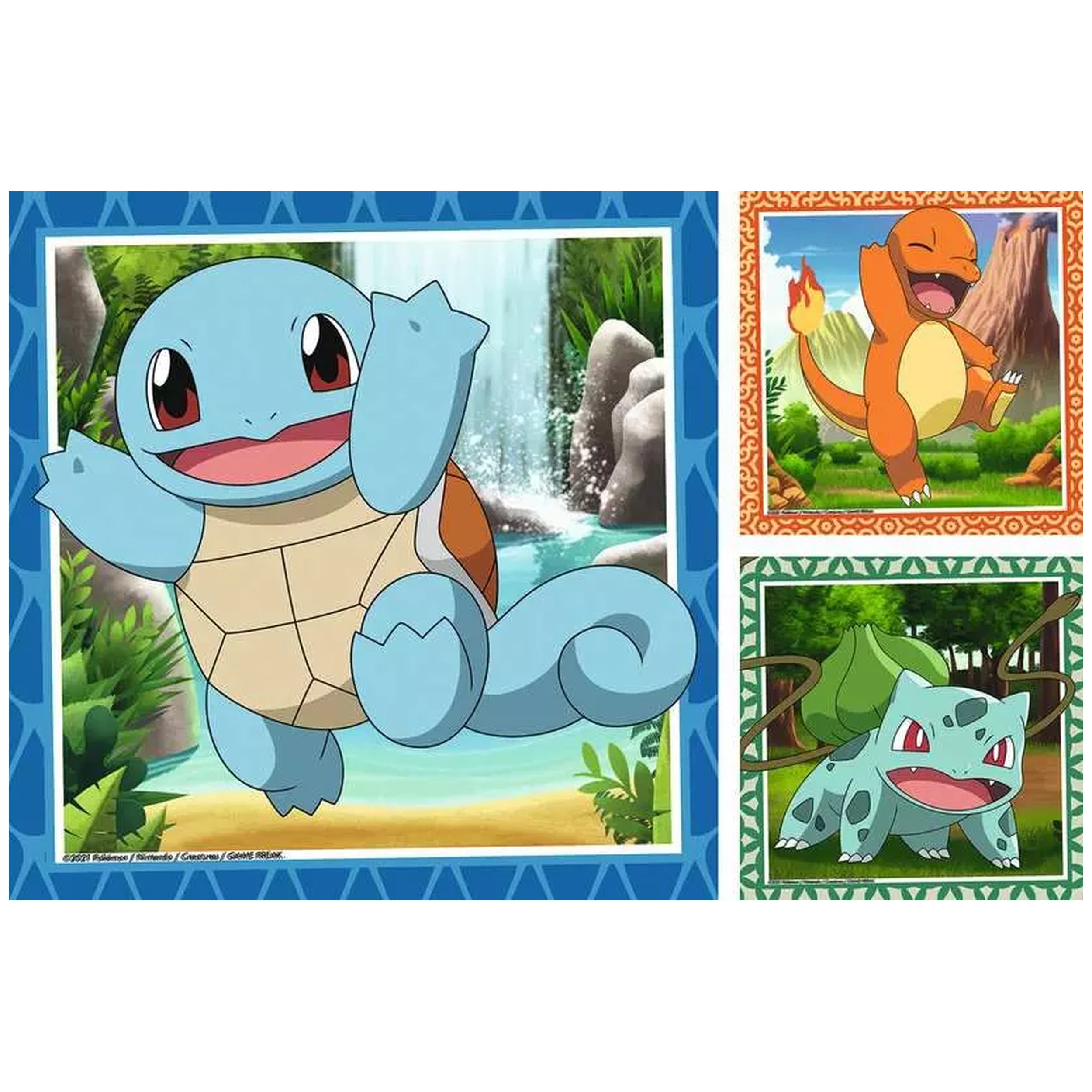 Ravensburger - Pokemon - Charmander Bulbasaur et Squirtle - 3x49 pièces - Puzzles