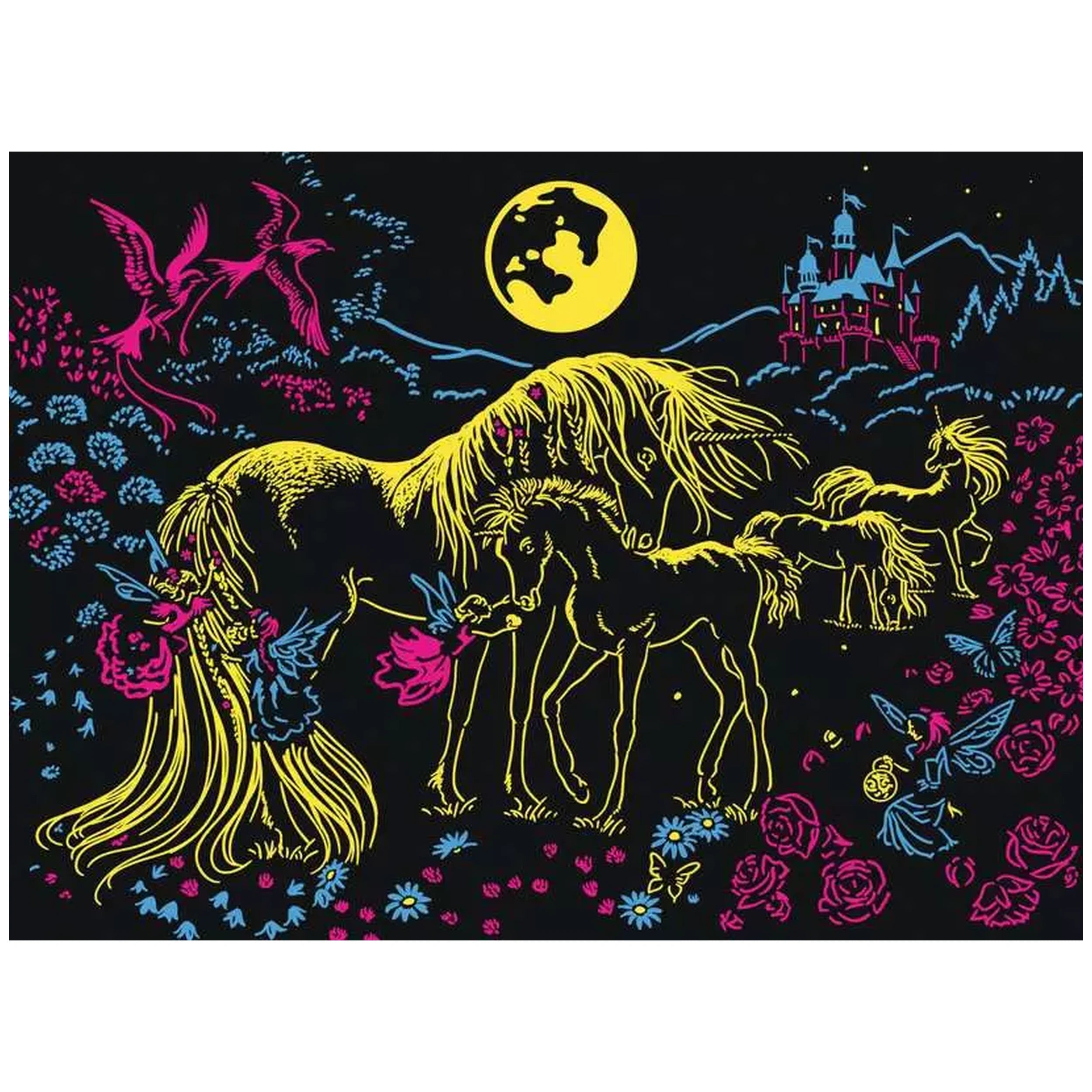 Ravensburger - Unicorns In The Moonlight - 100 Pieces - Puzzles