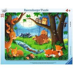Ravensburger - Quand les petits animaux s'endorment - 35 pièces - Puzzles