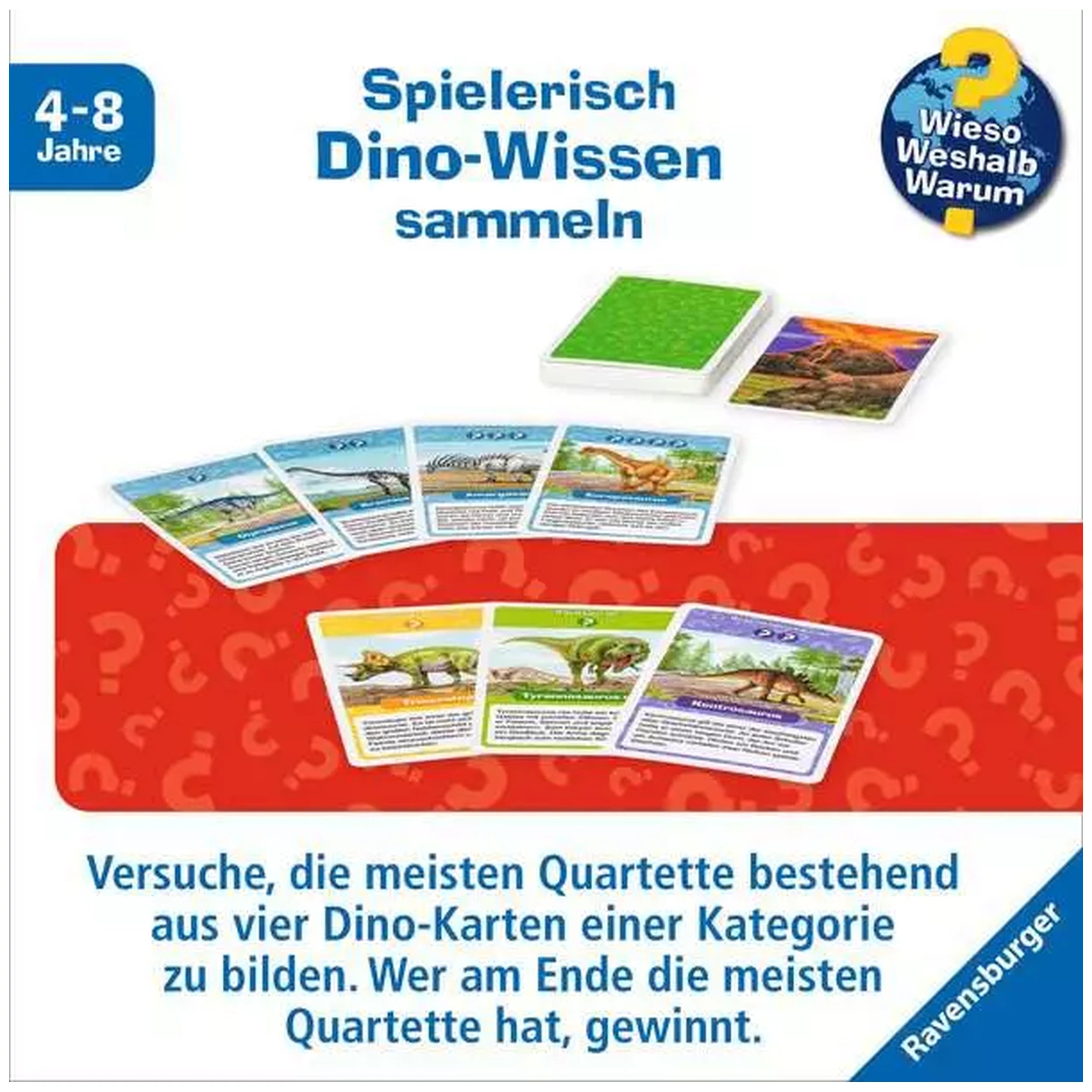 Ravensburger - Wieso? Weshalb? Warum? Dinosaurier Quartett - Jeu de société - Édition allemande