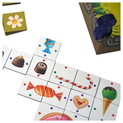 Red Glove - Hansel & Gretel Board Game for Kids & Families Ages 5+ - Fun Educational Cooperative Tile-Matching Game for 2-4 Players with Wooden Figures and Witch's House - RG2074 - Italian Edition