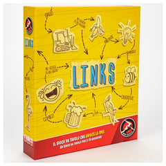 Red Glove - Links Party Board Game Ages 7+ - Creative Word Association Game for 2-10 Players with 120 Cards, 30 Star Tokens and 7 Gameplay Modes - RG2055 - Italian Edition