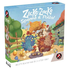 Red Glove - Zicke Zacke - Spenna il Pollo Board Game Ages 4+ - Award-Winning Educational Memory Chicken Racing Game for 2-4 Players with Wooden Figures - RG2081 - Italian Edition