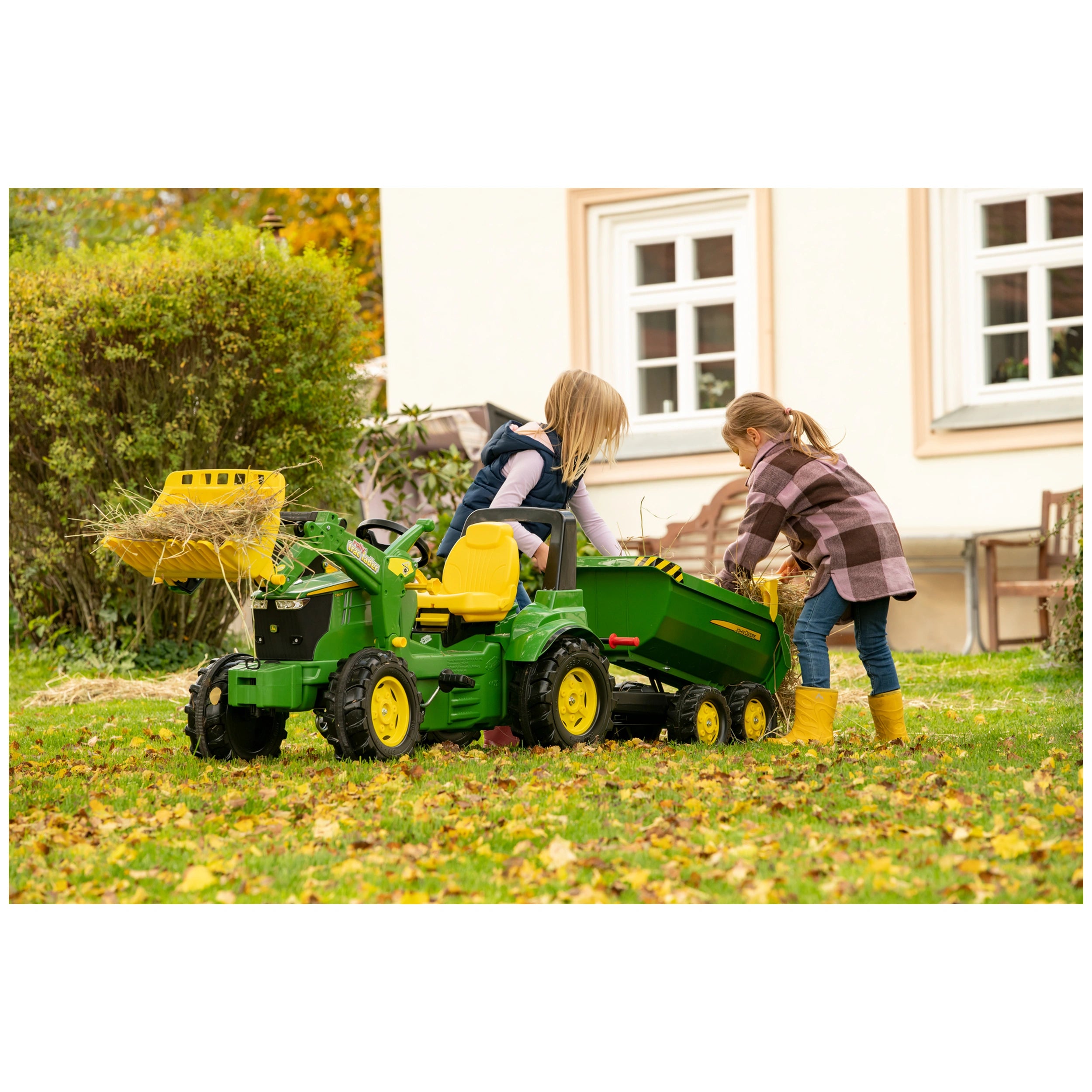 Rolly Toys - Rollyhalfpipe John Deere Trailer - Riding Toys
