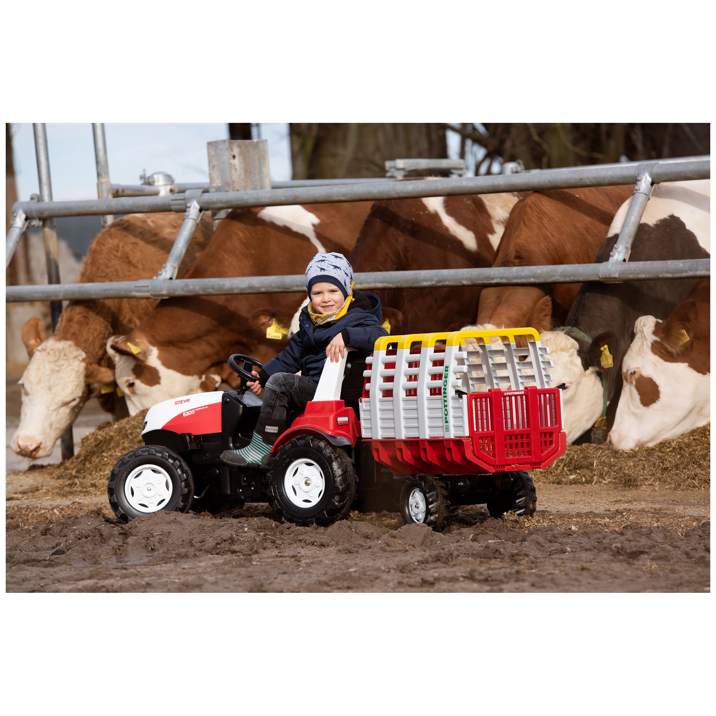 Rolly Toys - Remorque Rollyhay Pottinger - Jouets à chevaucher