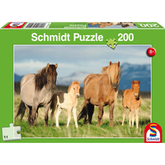 SCHMIDT SPIELE - Puzzle Famille de Chevaux 200 Pcs - Puzzles