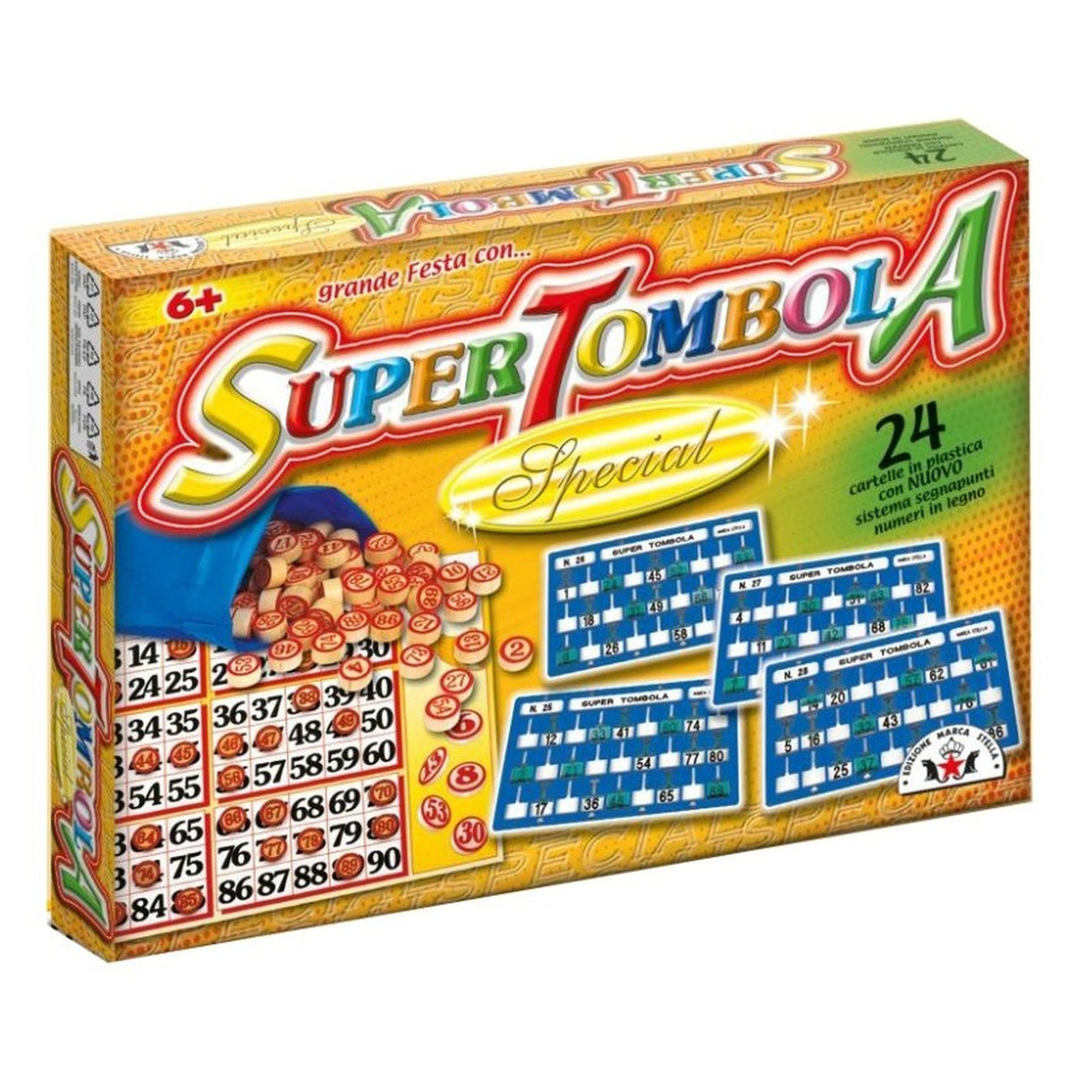 STELLA - Super Tombola Spéciale 24 Cartelles avec Finestrella - Jeux de Société