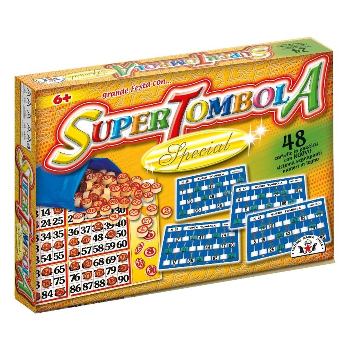 STELLA - Super Tombola Spéciale 48 Cartelles avec Finestrella - Jeux de Société