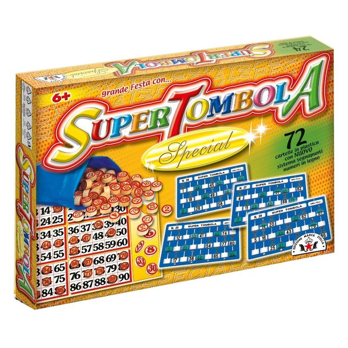STELLA - Super Tombola Special 72 Cards with Windows - Board Games