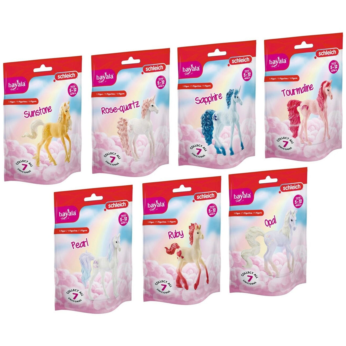 Schleich - Bayala - Unicorn Crystals - Random Selection - Action & Toy Figures - 70641