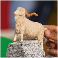 Schleich - Farm World - Bouc Angora Mâle - Figurines d'Action et de Jouets - 13970