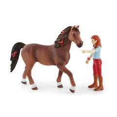 Schleich - Horse Club - Horse Club Hannah & Cayenne - Action & Toy Figures - 42539