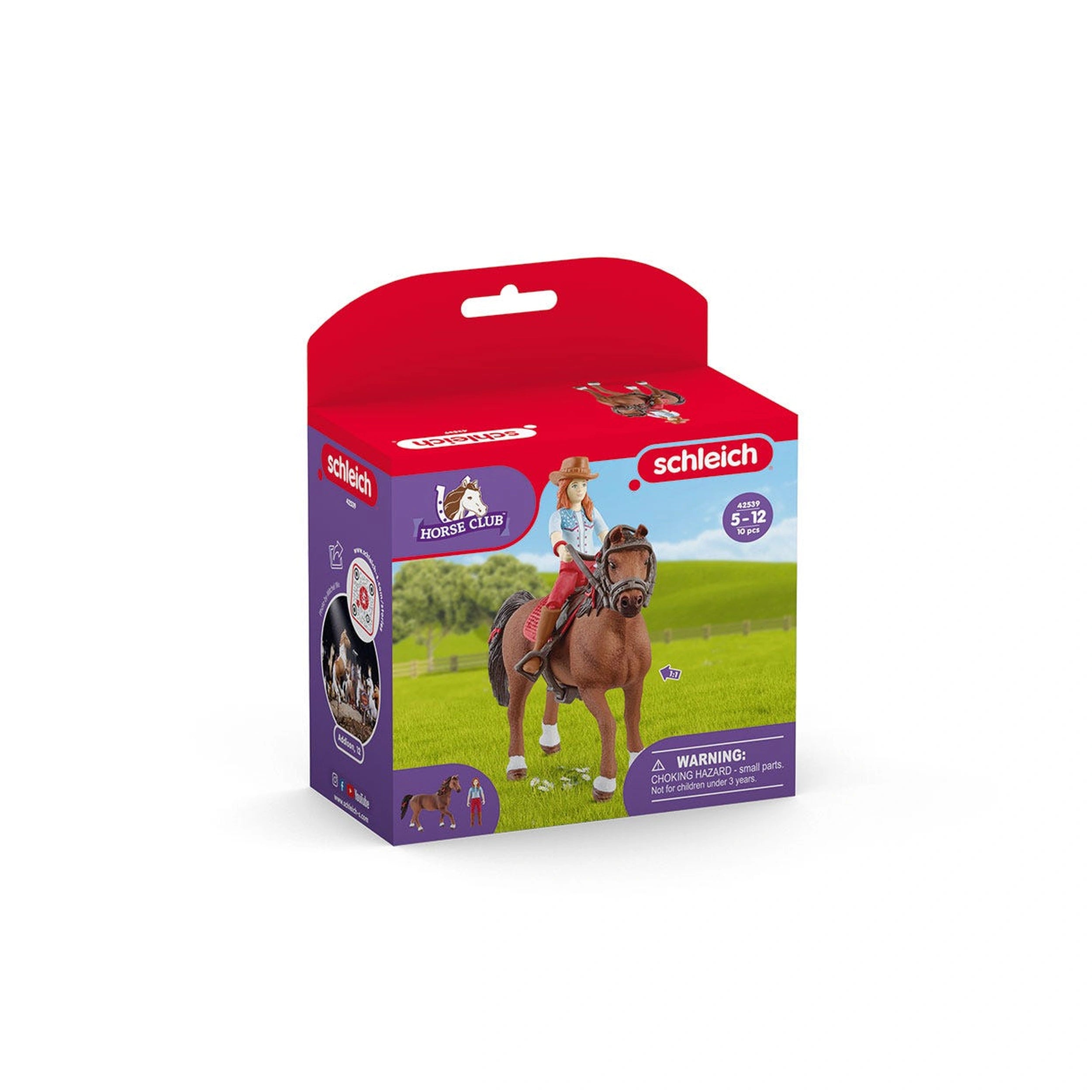 Schleich - Horse Club - Horse Club Hannah & Cayenne - Action & Toy Figures - 42539