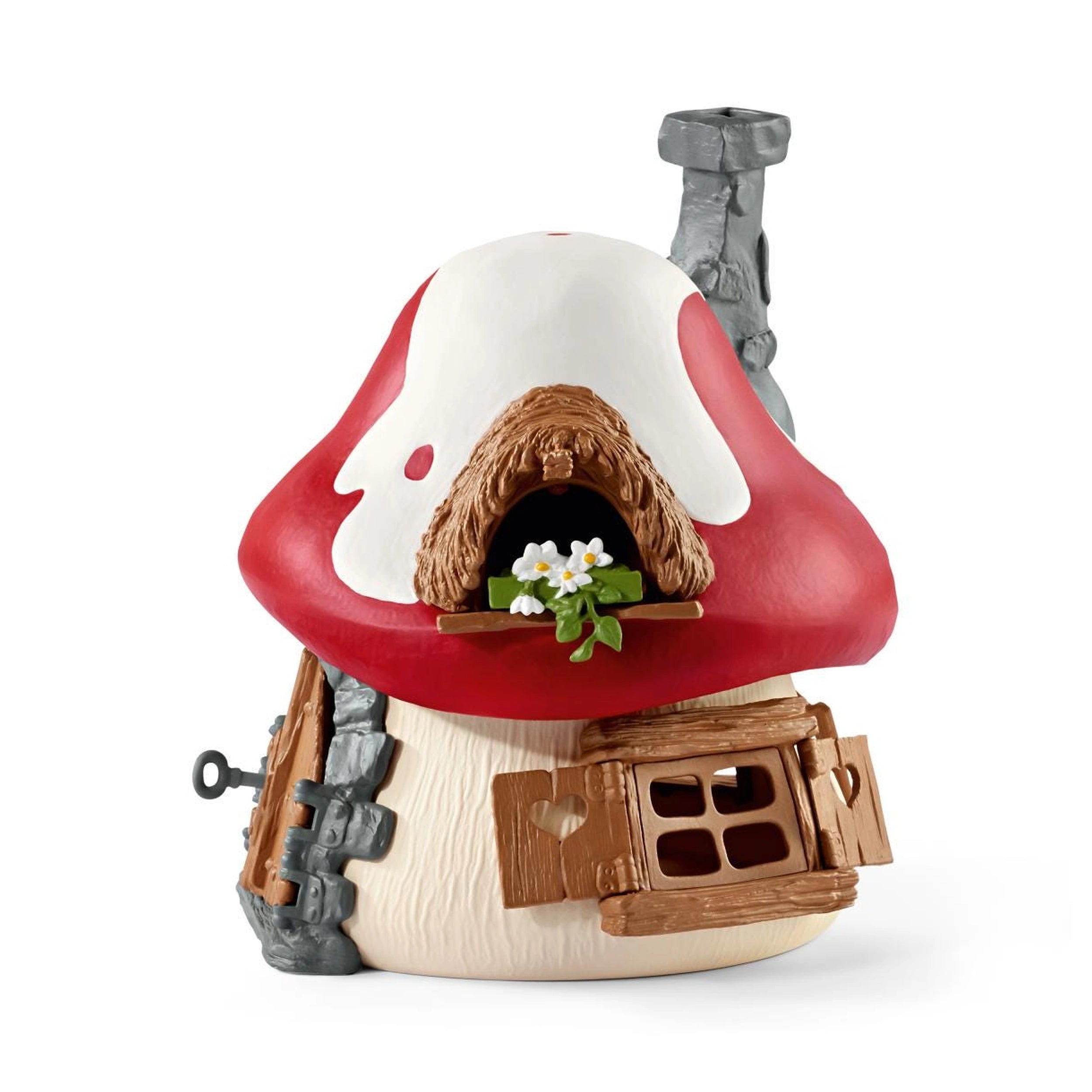 Schleich - Les Schtroumpfs - Maison des Schtroumpfs avec 2 Figurines - Ensemble de Jeu - 20803