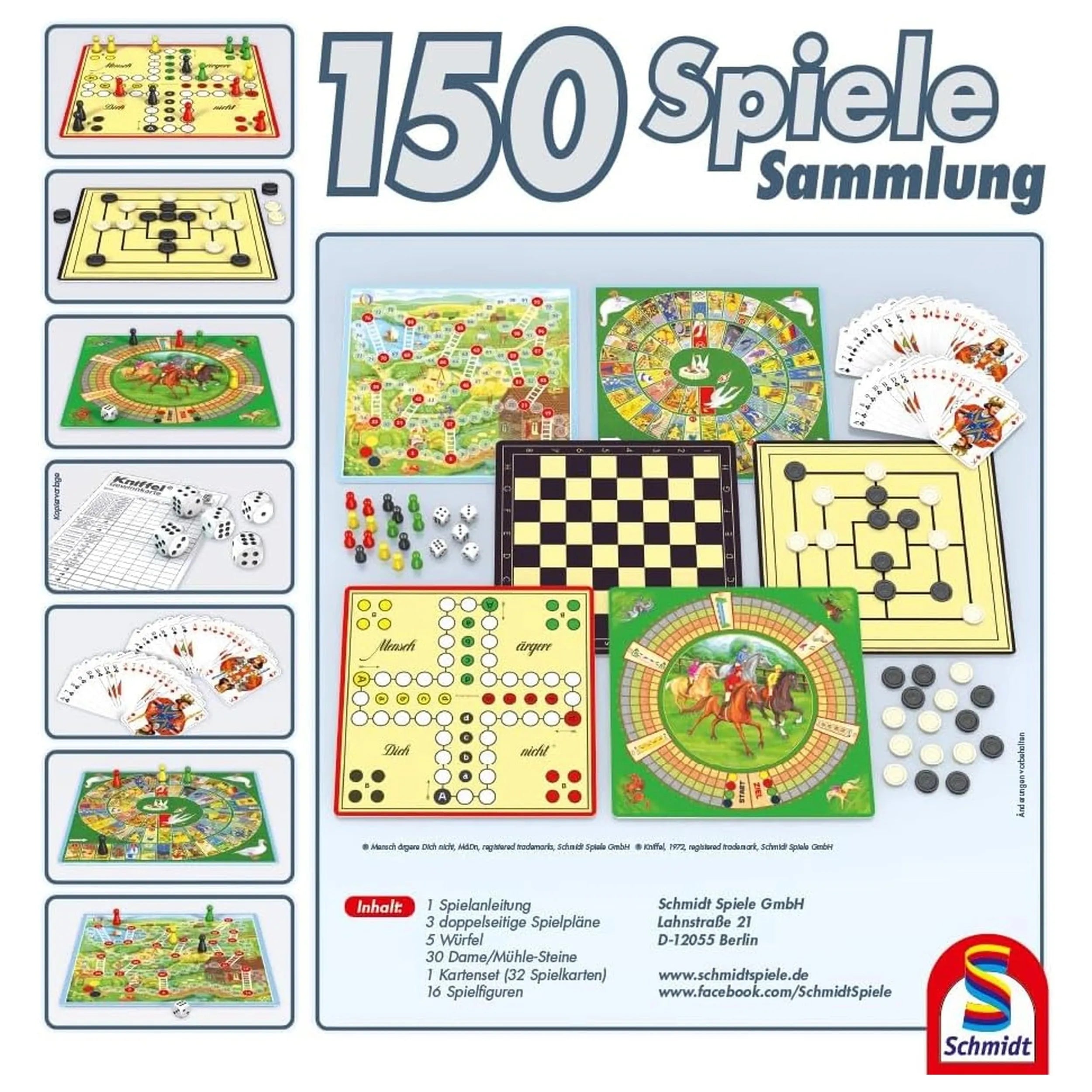 Schmidt Spiele - Collection de 150 jeux - Collections de jeux