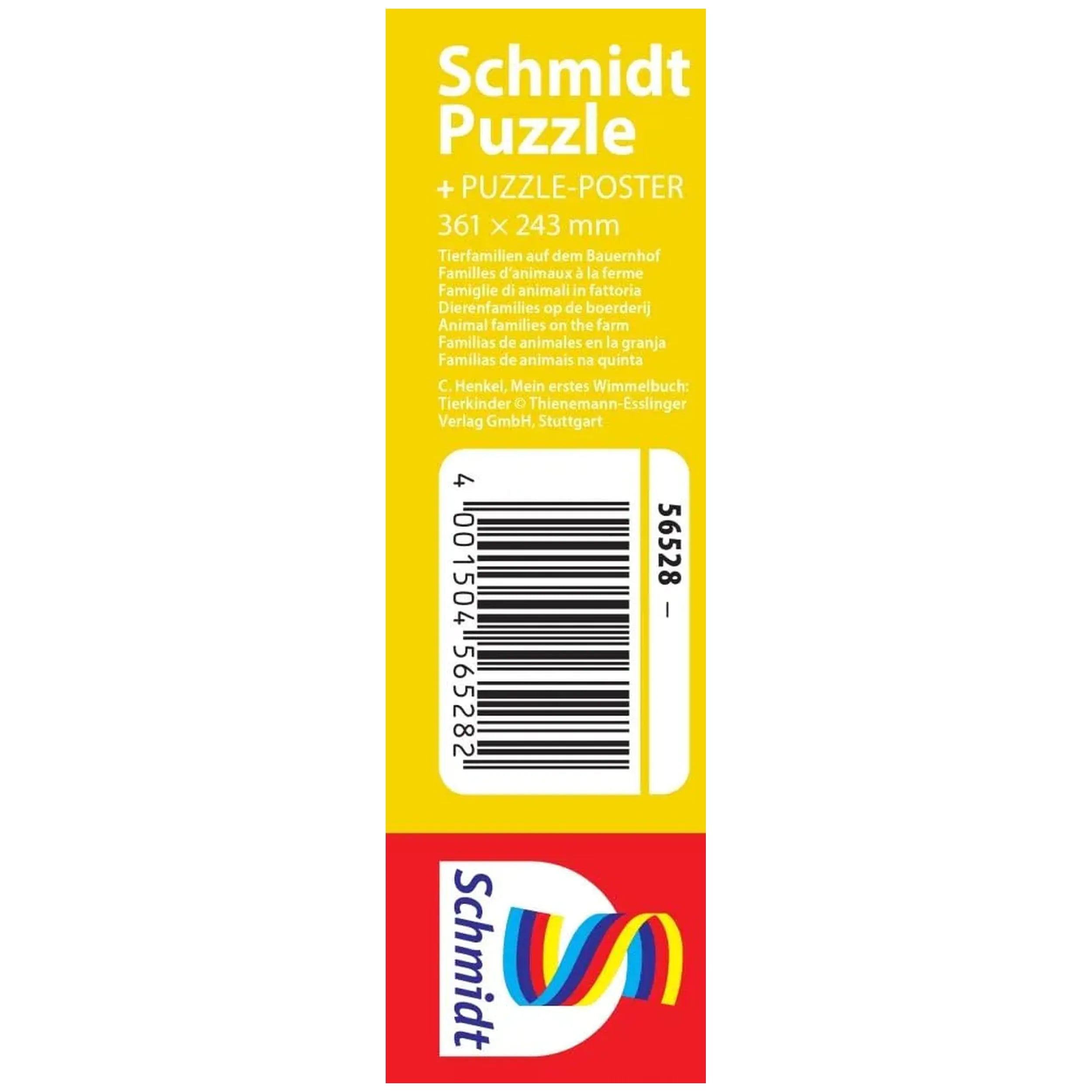 Schmidt Spiele - Animal Families on the Farm 100 Pcs - Puzzles