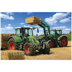 Schmidt Spiele - Fendt 724 Vario, Fendt 716 Vario avec chargeur frontal Cargo 4x85 100 pièces - Puzzles