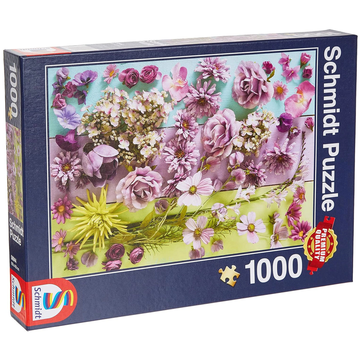 Schmidt Spiele - Fleurs Violettes 1000 Pcs - Puzzles