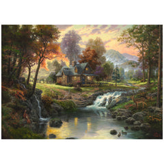 Schmidt Spiele - Maison en bois au bord du ruisseau 1000 pièces - Puzzles