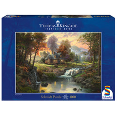 Schmidt Spiele - Maison en bois au bord du ruisseau 1000 pièces - Puzzles