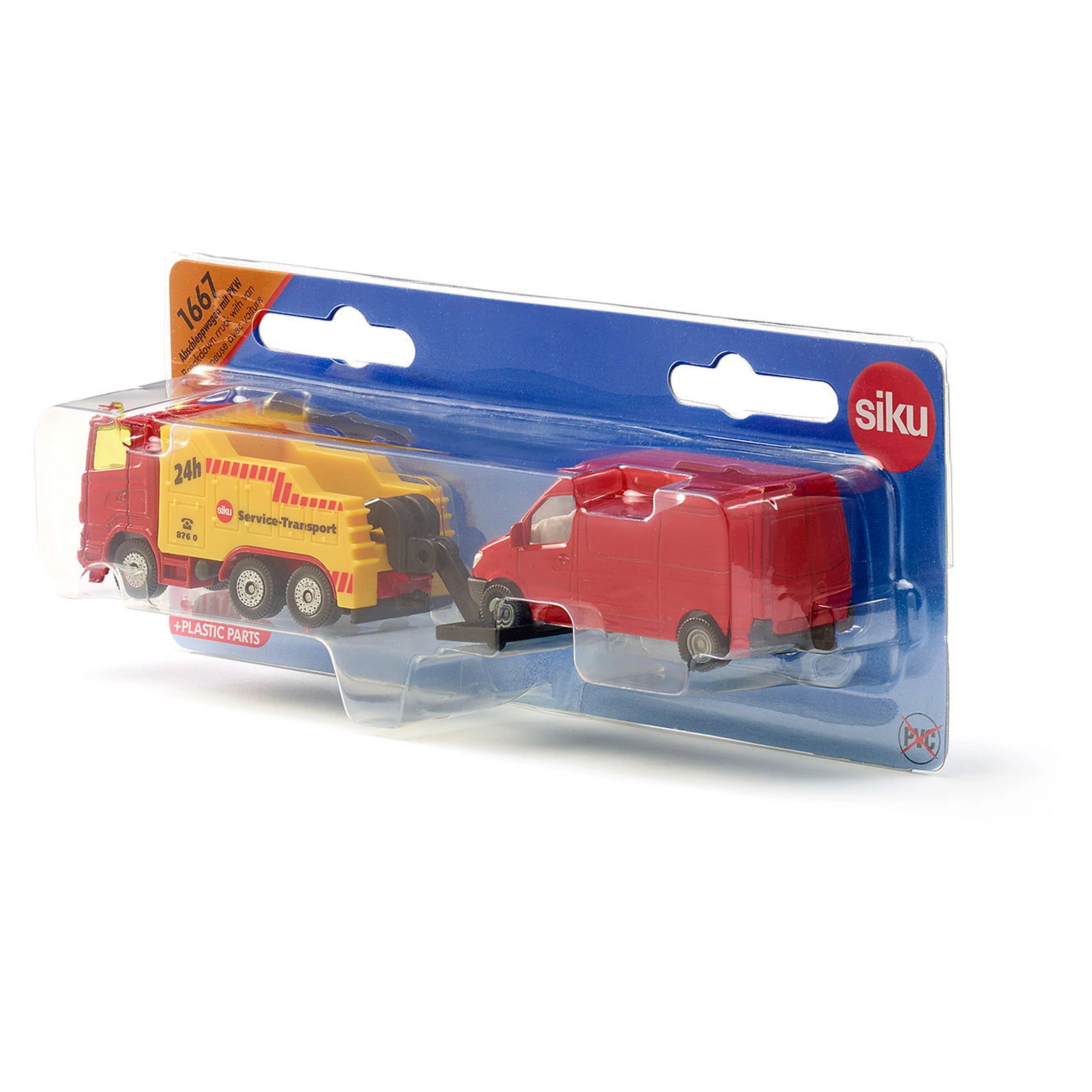 Siku - Camion de dépannage avec fourgon - Véhicules de jeu