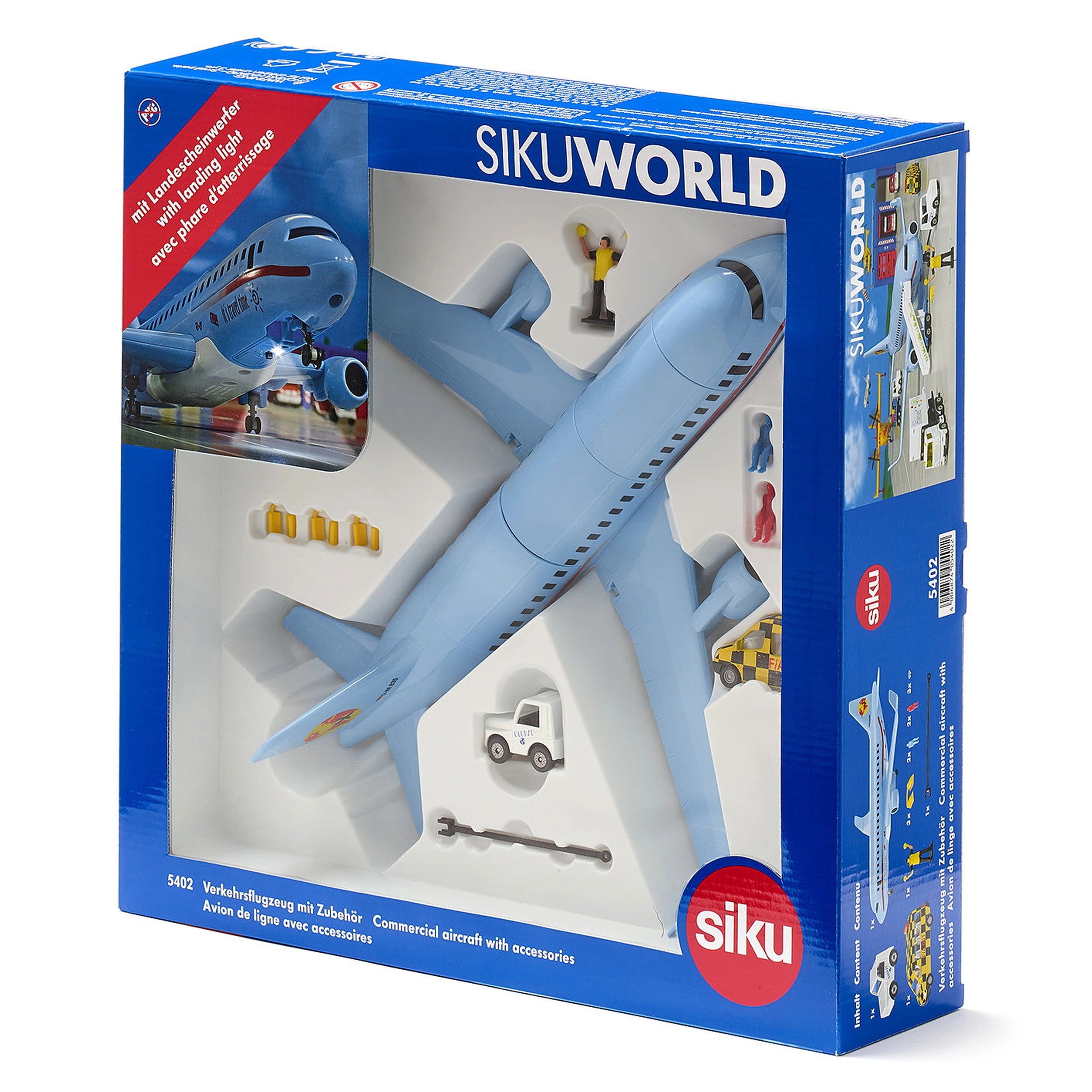 Siku - Avion de ligne avec accessoires - Ensembles de jeux pour enfants