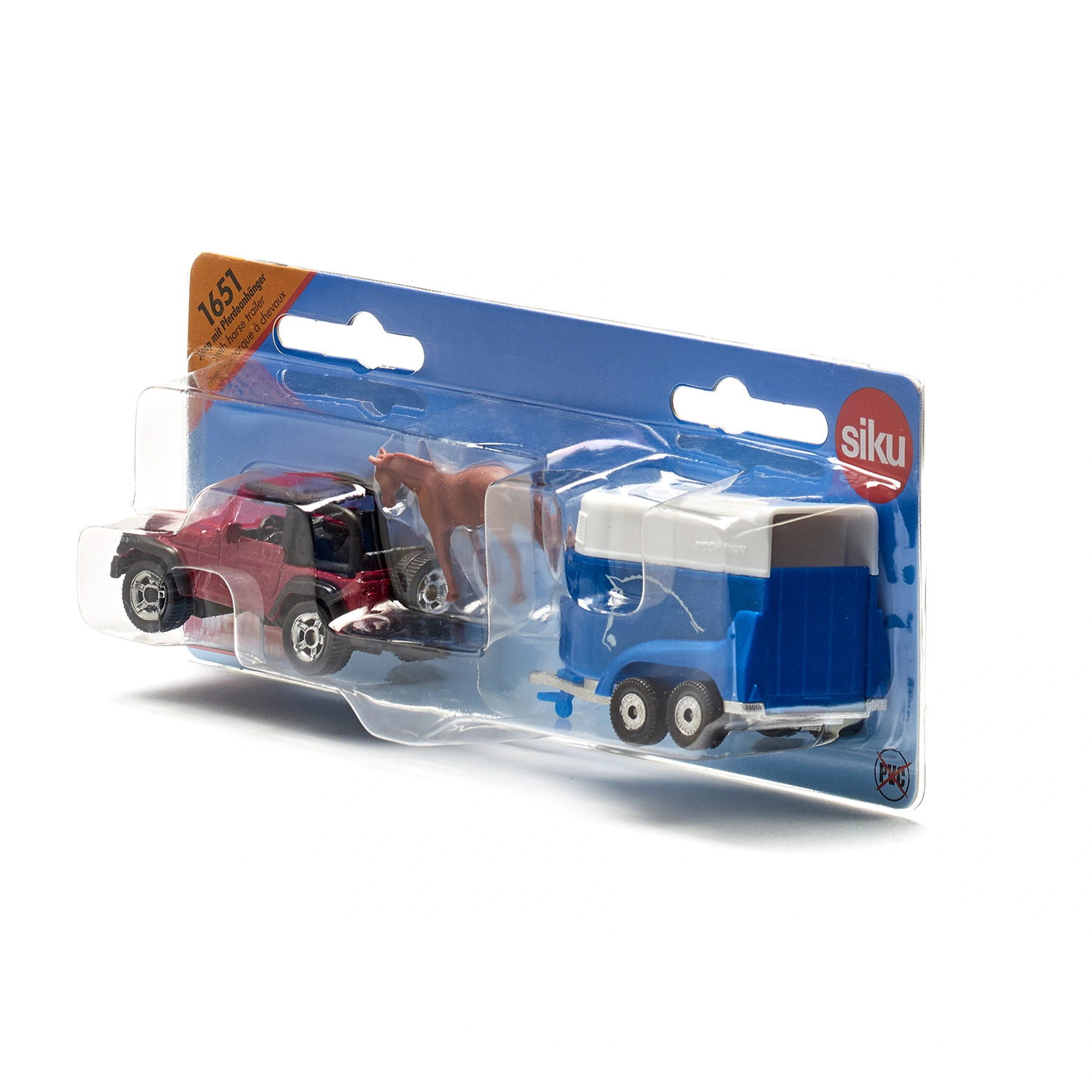 Siku - Jeep with horse trailer - Play Vehicles