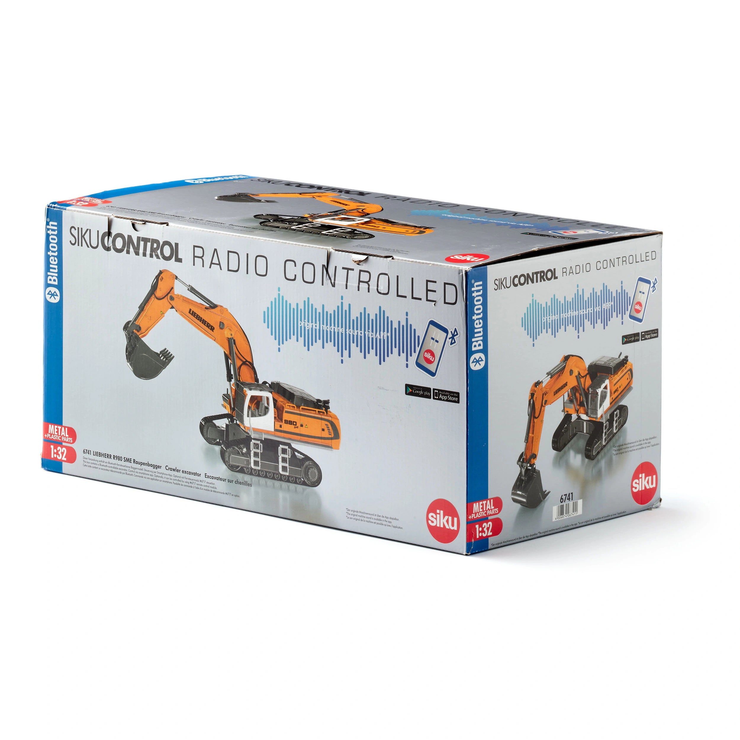 Siku - Pelle excavatrice sur chenilles Liebherr R980 SME avec contrôle par application Bluetooth - Véhicules de jeu