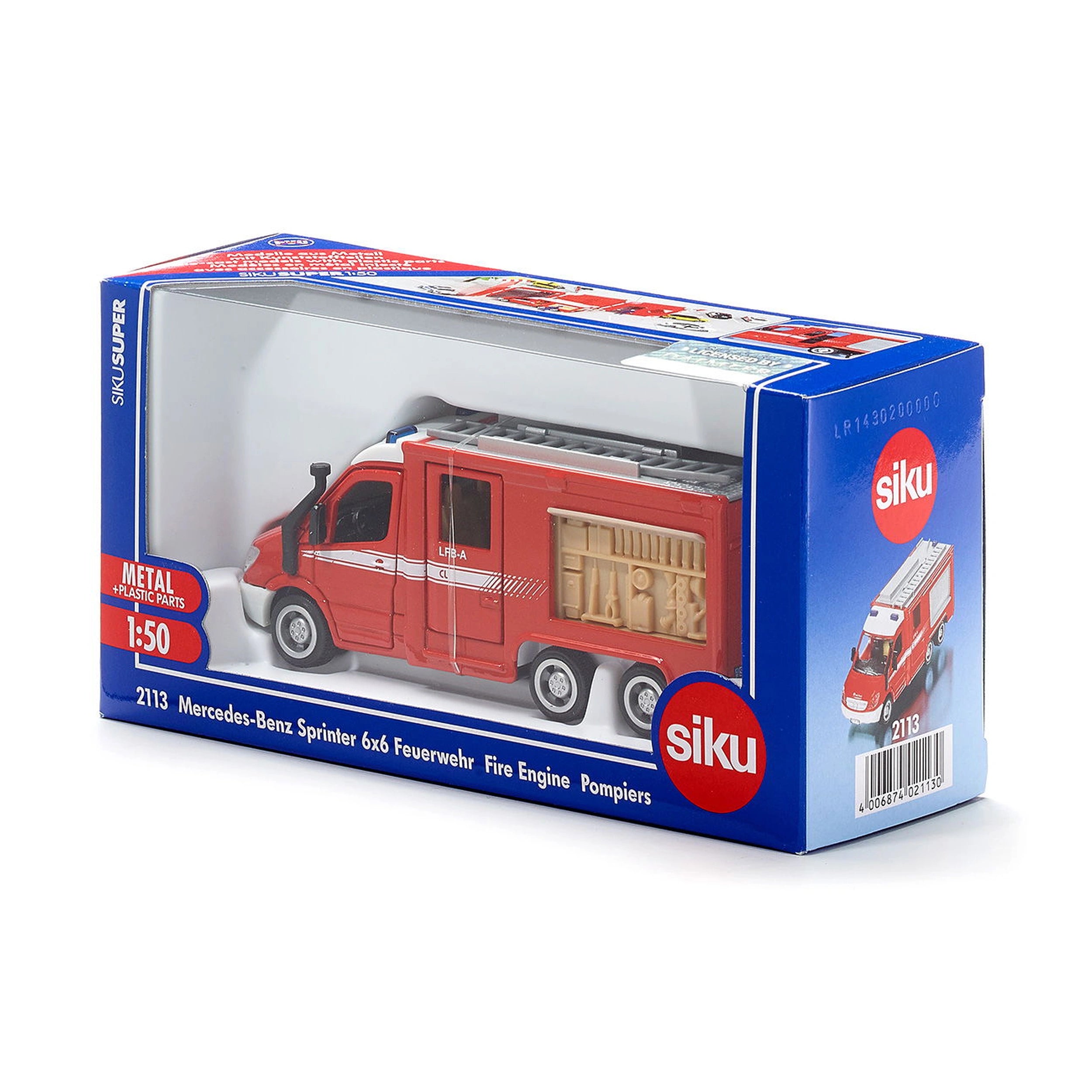 Siku - Mercedes-Benz Sprinter 6x6 Fire engine - Play Vehicles