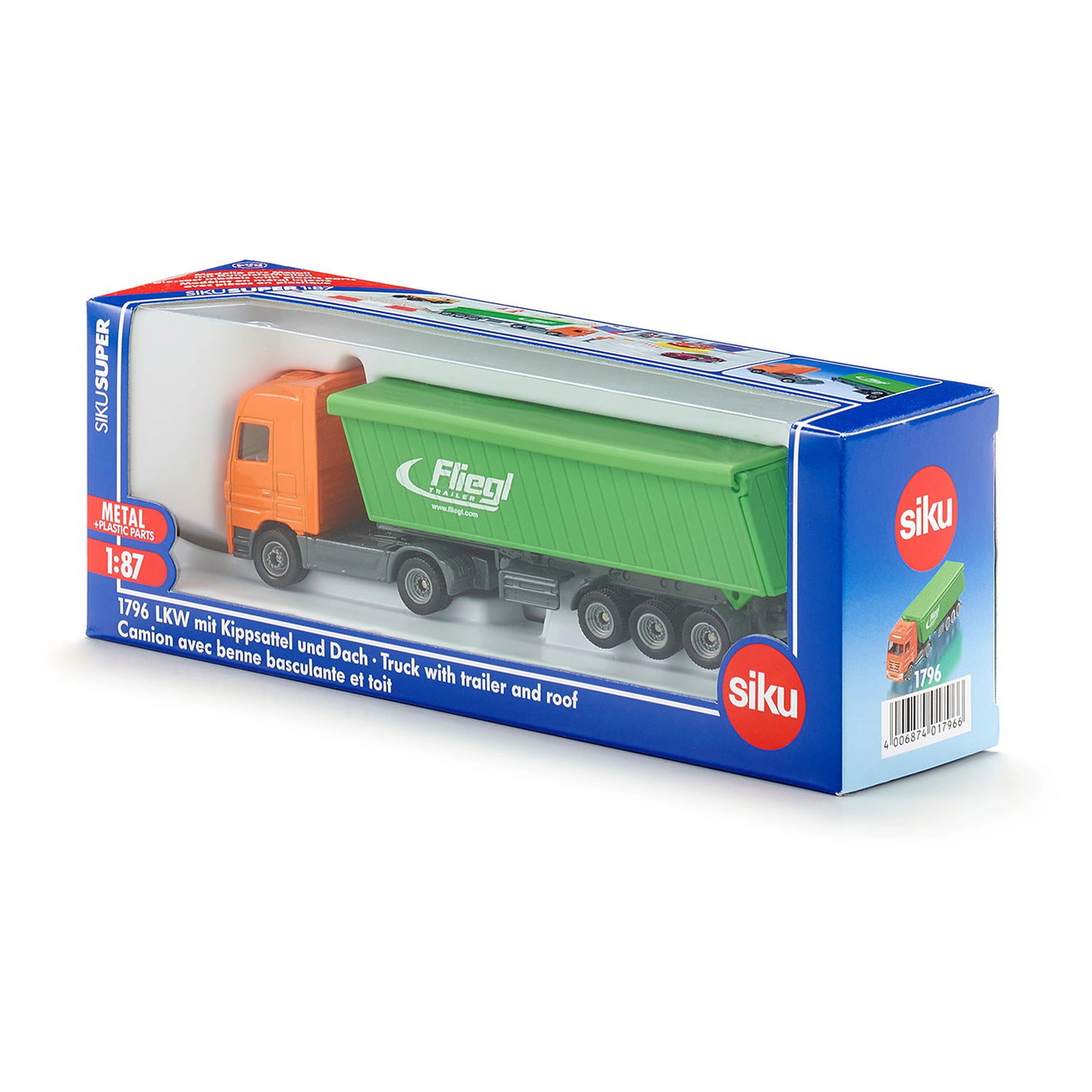 Siku - Mercedes-Benz Truck with Fliegl tipper trailer - Play Vehicles