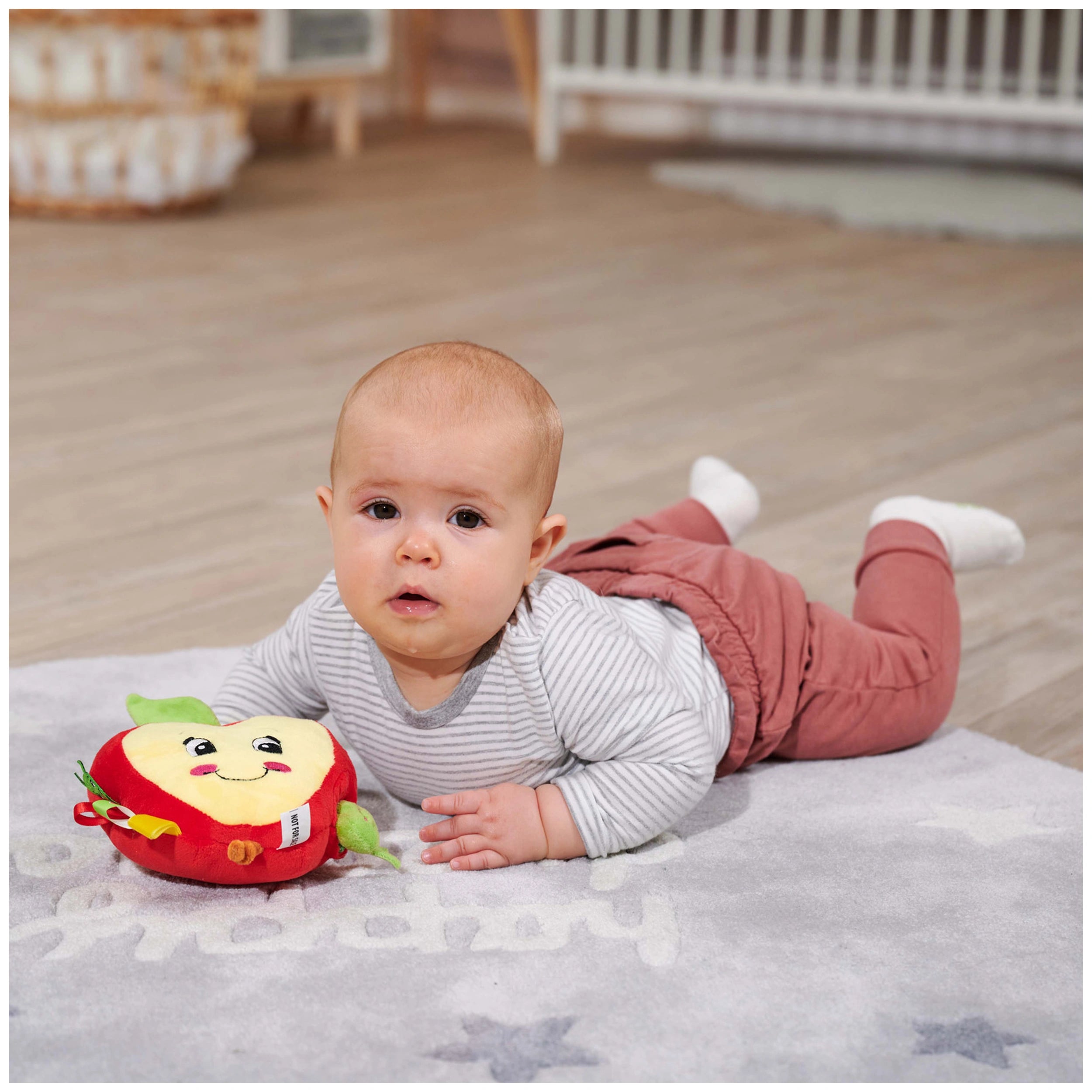 Simba - ABC Activities Apple with Caterpillar Cuddle - Baby Activity Toys