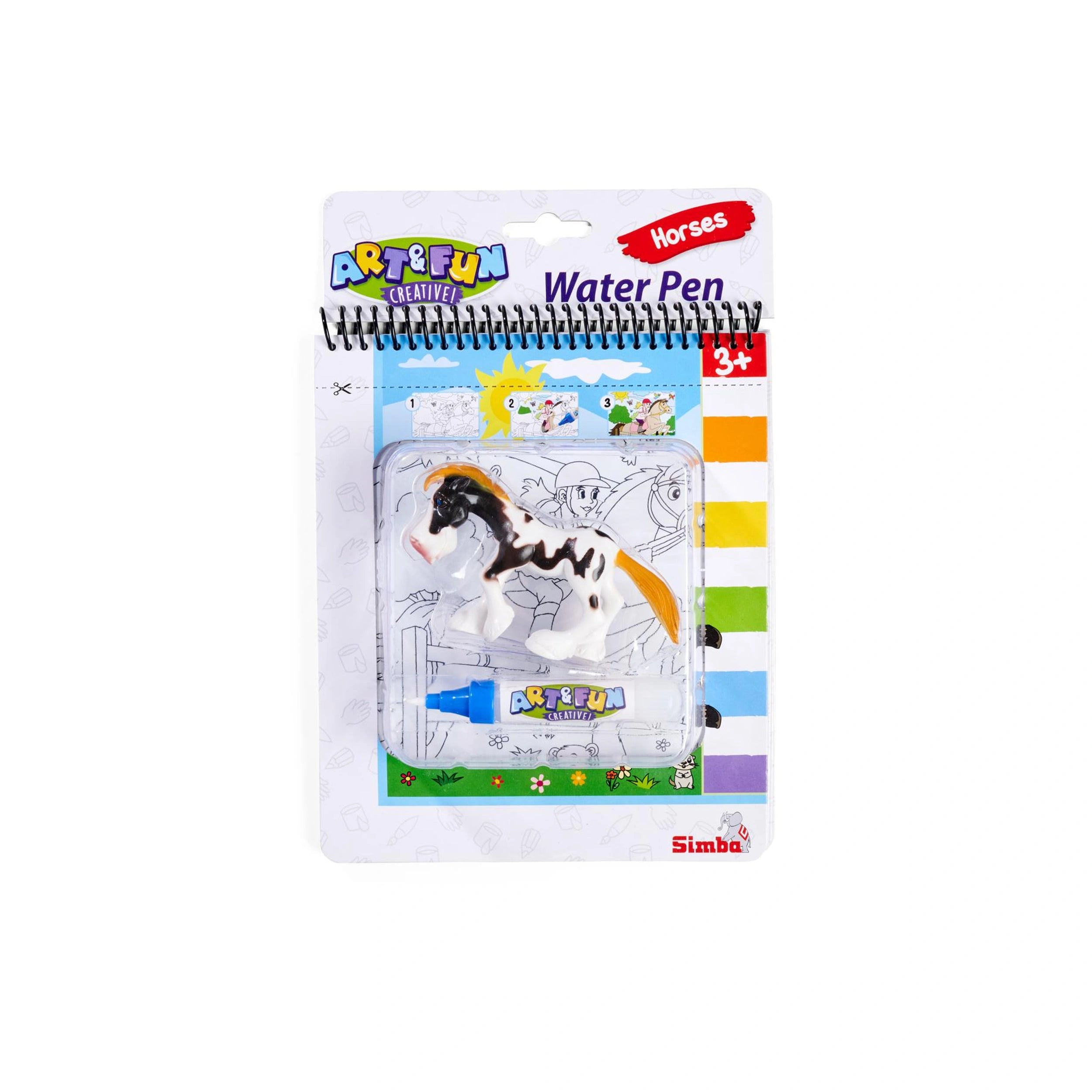 Simba - Livre de coloriage à eau Art & Fun Chevaux - Loisirs créatifs