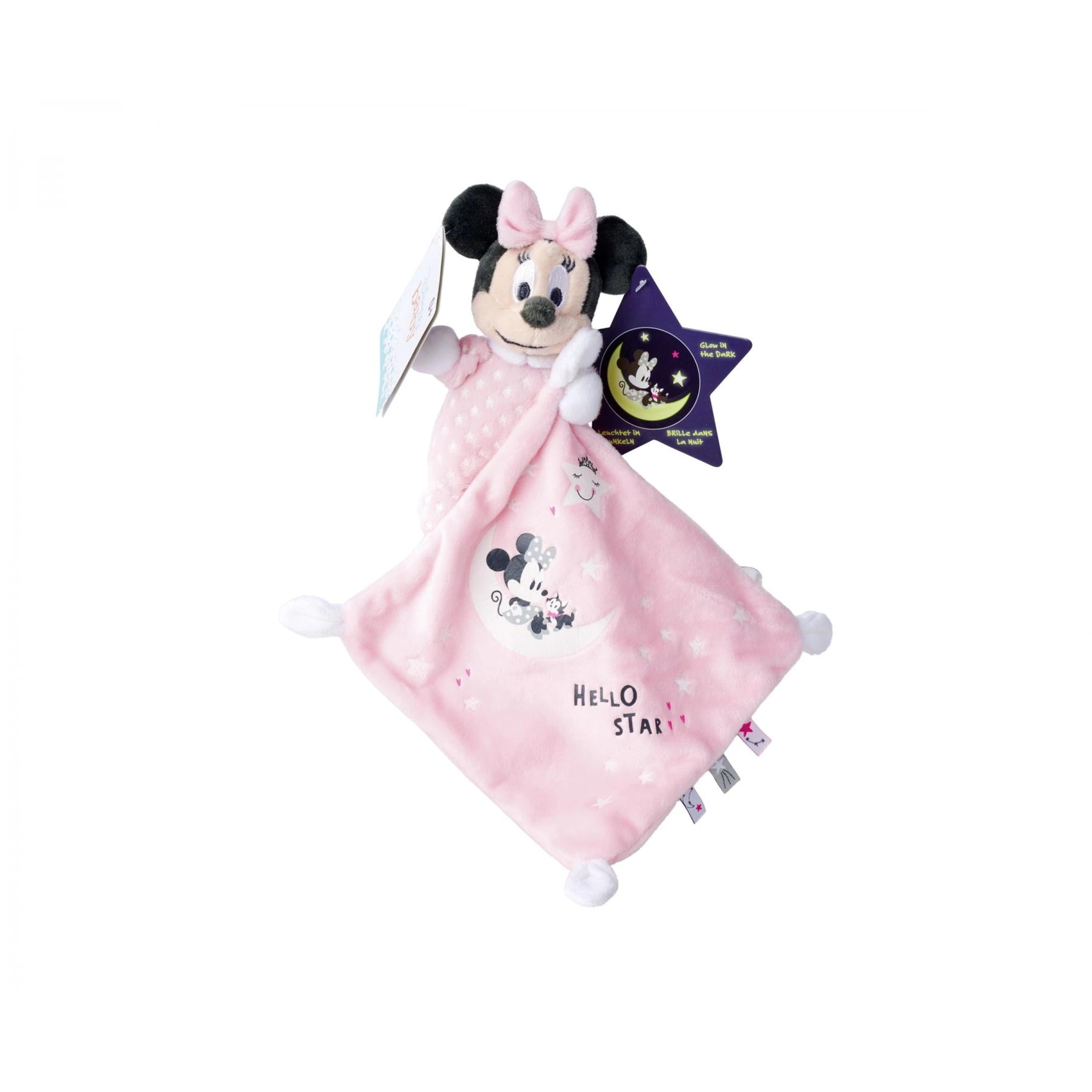 Simba - Disney Minnie Glow in the Dark Doudou Starry Cuddle Cloth - Stuffed Animals