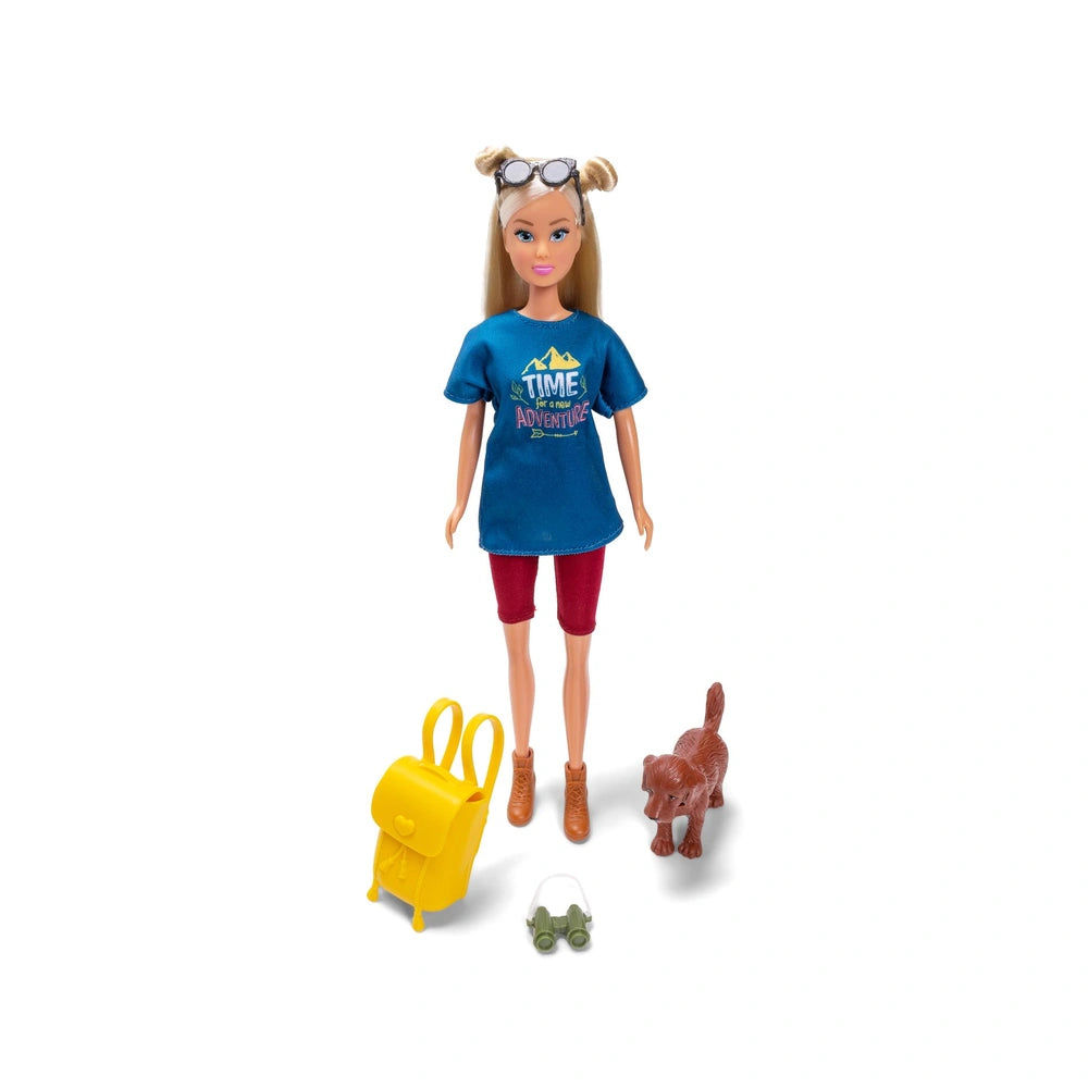 Simba - Poupées - Poupée Steffi Love randonnée avec chien et accessoires - 3 Ans+