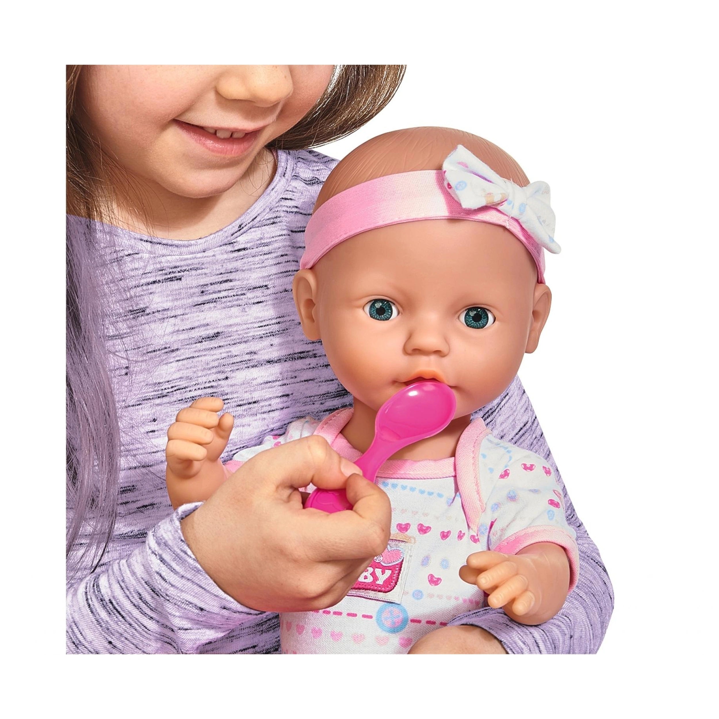 Simba - Poupée Bébé Nouveau-Né, Accessoires Roses - Poupées, Ensembles de Jeu & Figurines