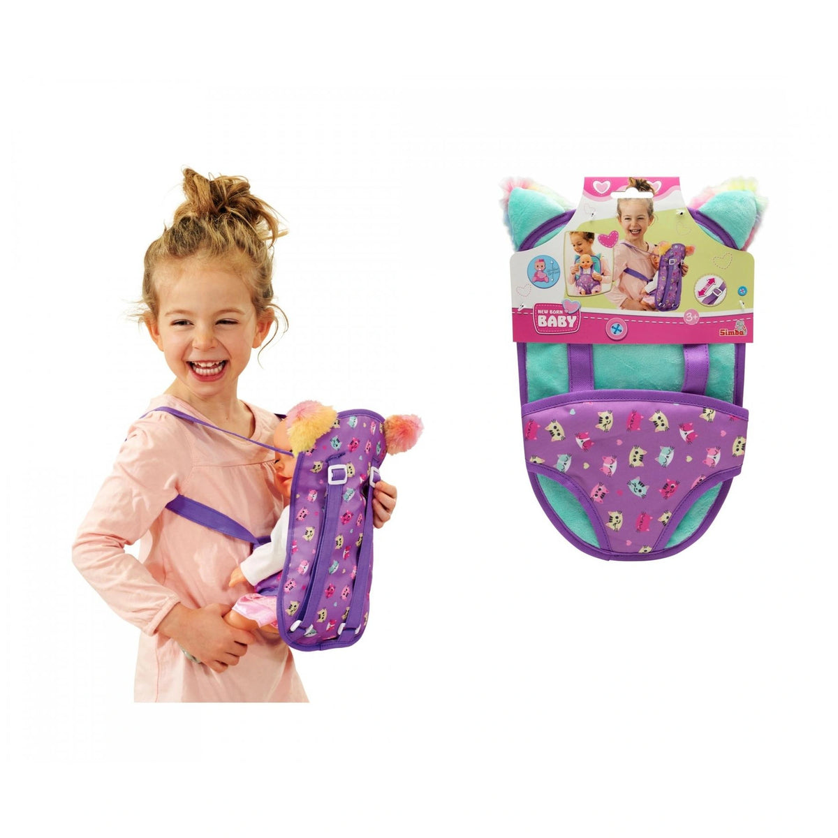 Simba - Porte-bébé pour poupées nouveau-nées - Poupées, ensembles de jeu et figurines