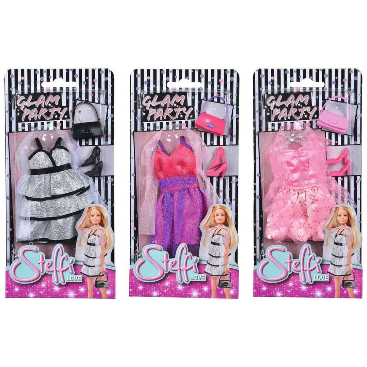 Simba - Steffi LOVE Ensemble de Robe de Fête Glamour - Poupées, Ensembles de Jeu et Figurines