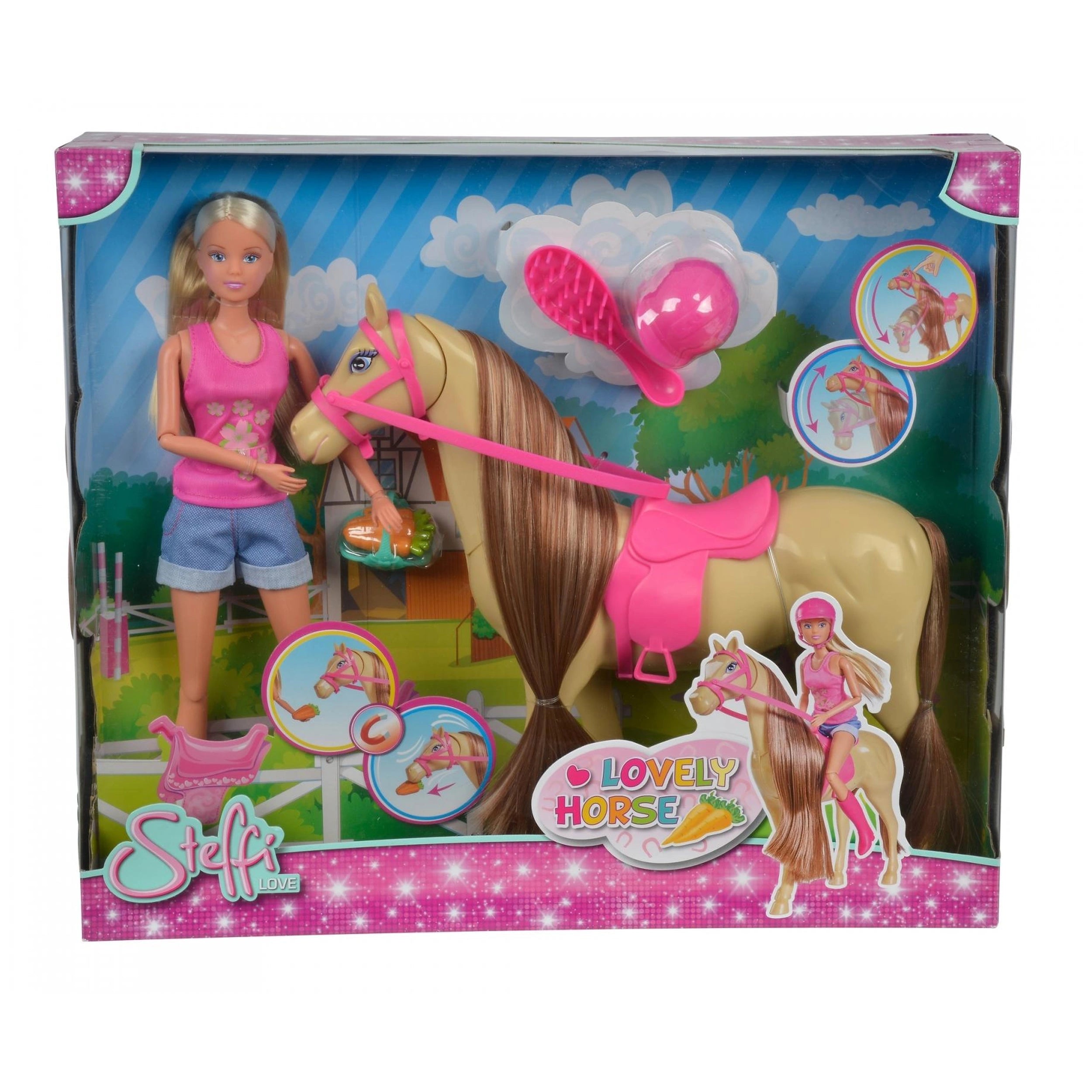 Simba - Steffi LOVE Joli Cheval - Poupées, Ensembles de Jeu et Figurines