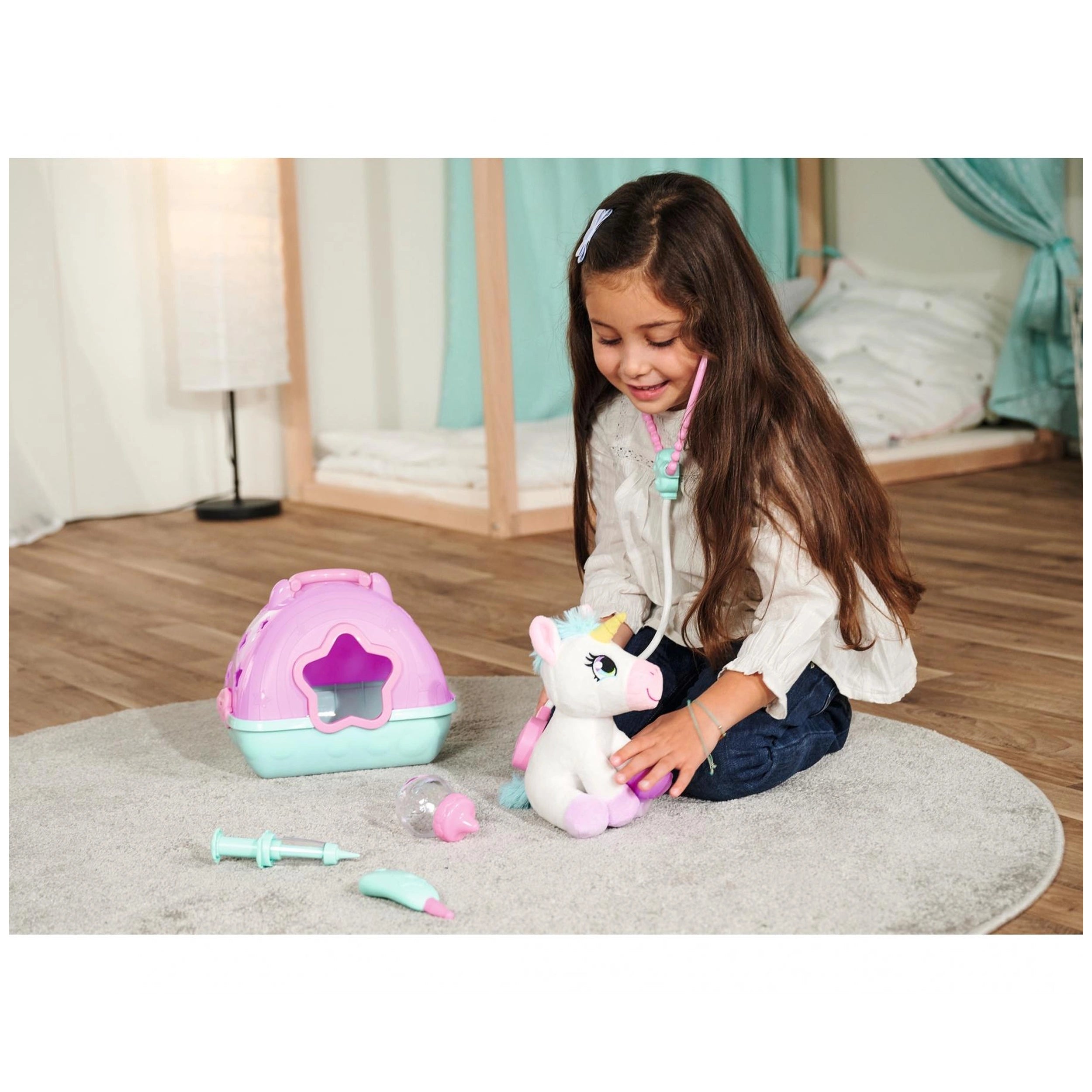 Simba - Vet Case with Plush Unicorn - Stuffed Animals