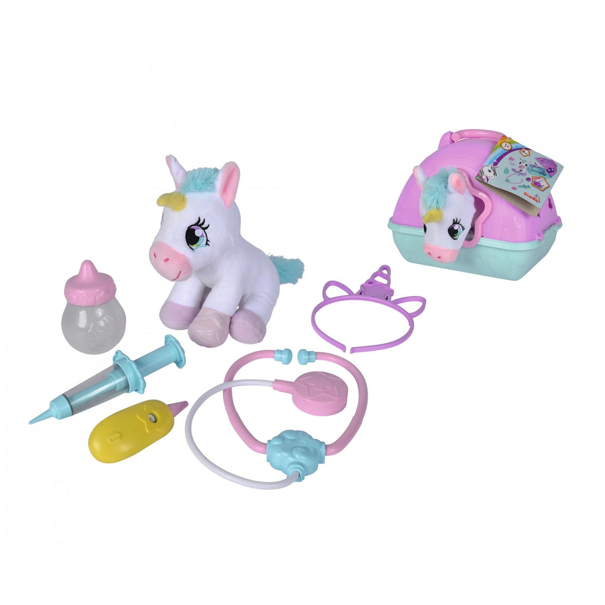 Simba - Vet Case with Plush Unicorn - Stuffed Animals