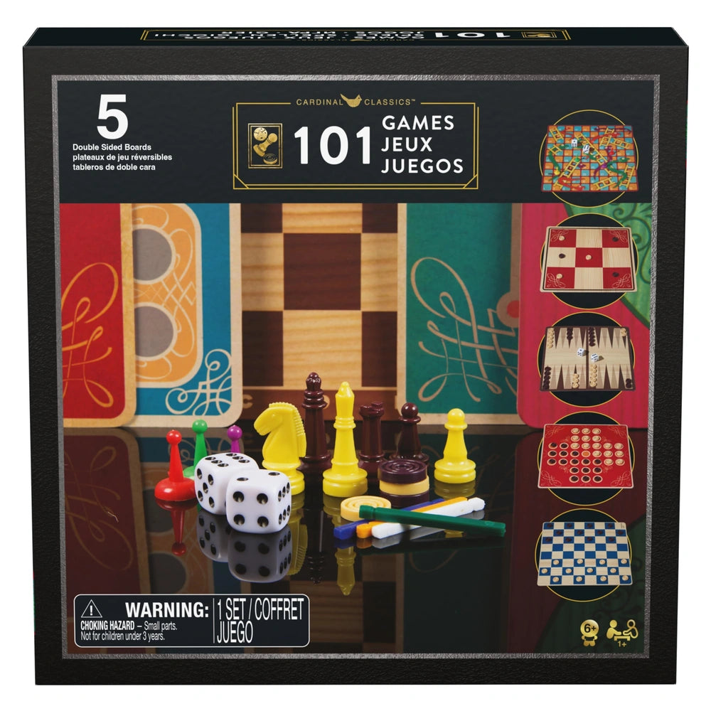 Spin Master - Ensemble de 101 Jeux - Jeux de Société - 6 Ans - 58111219