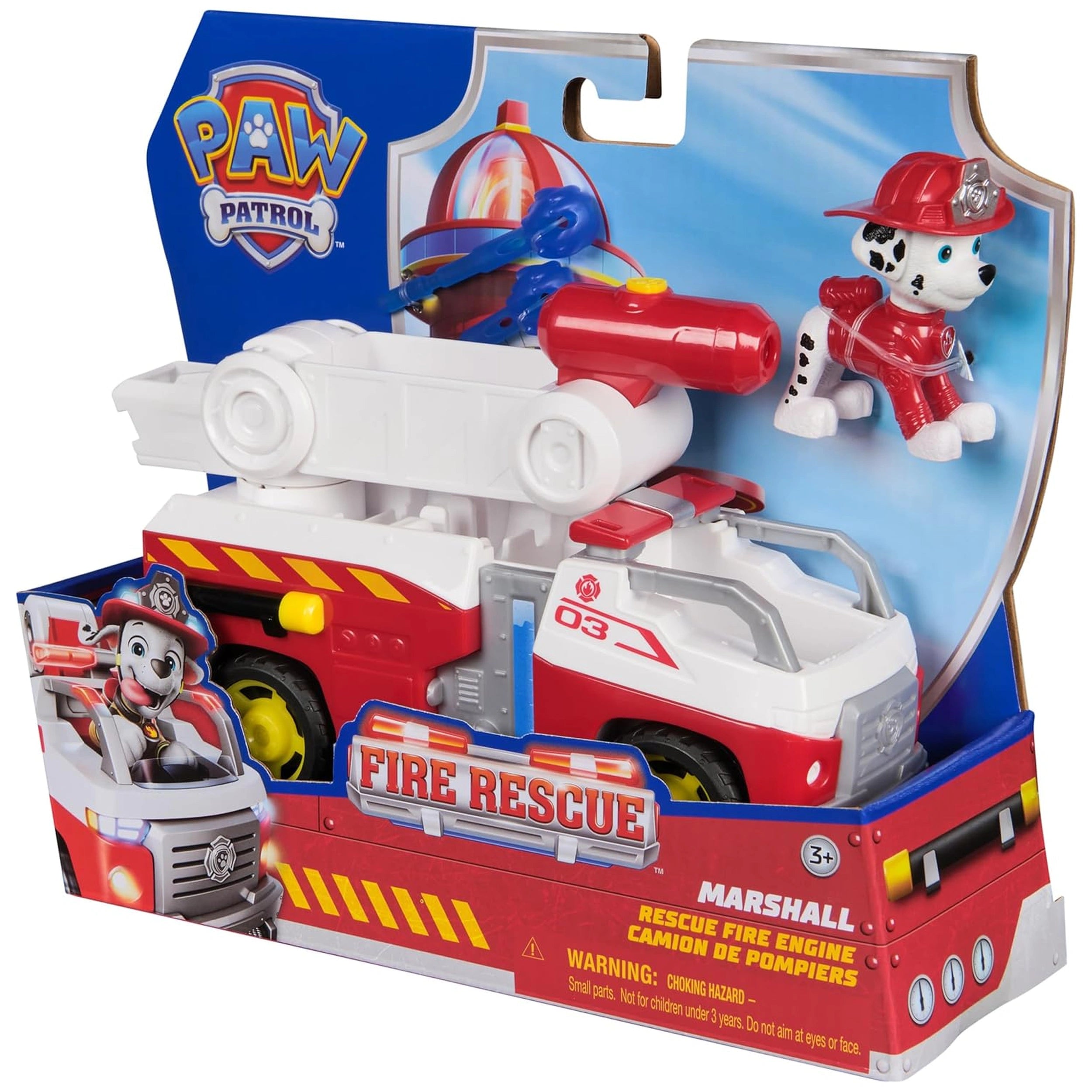 Spin Master - Paw Patrol Fire Rescue Marshall Rescue Fire Cruiser Toy Playset