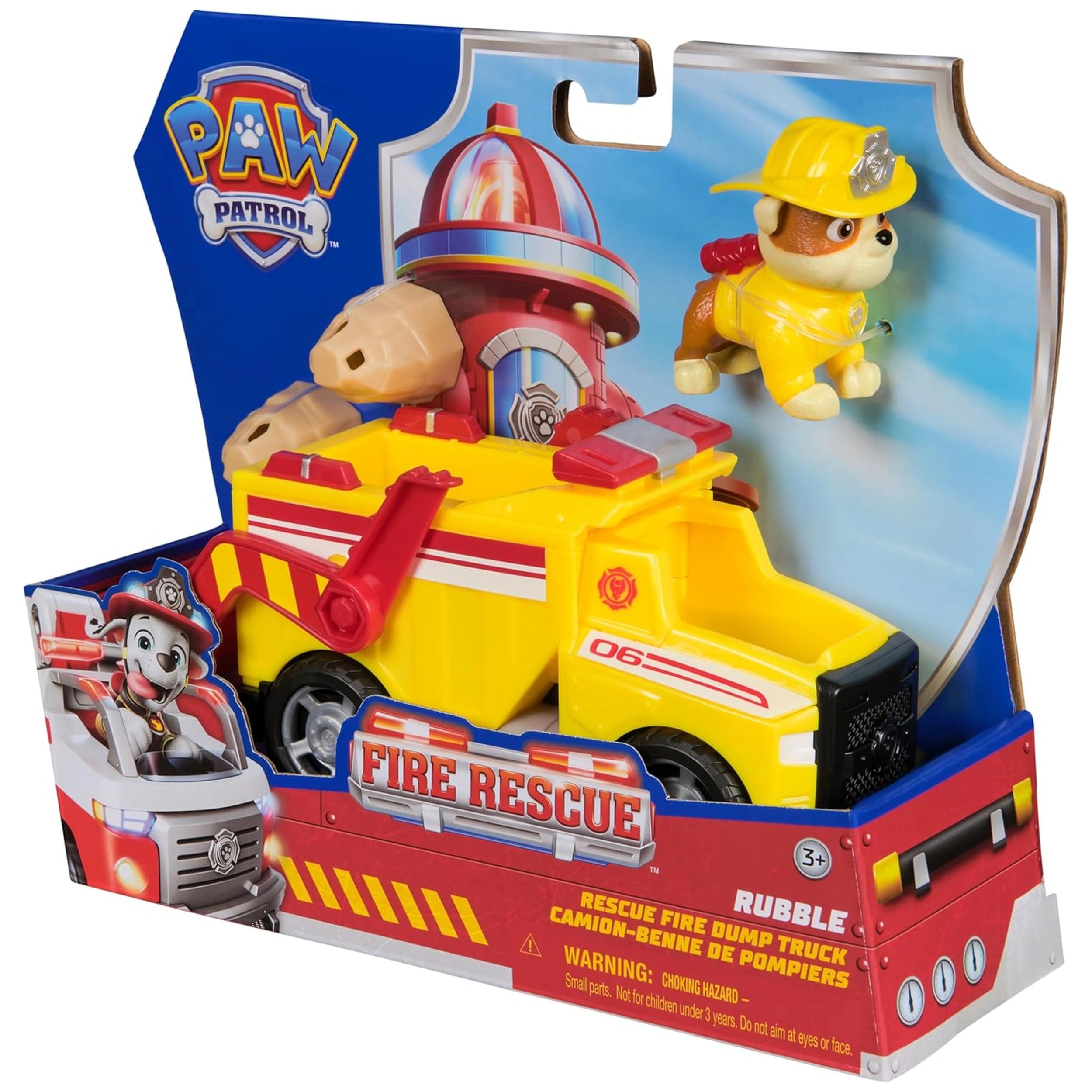 Spin Master - Paw Patrol Fire Rescue Rubble Rescue Fire Cruiser Toy Playset