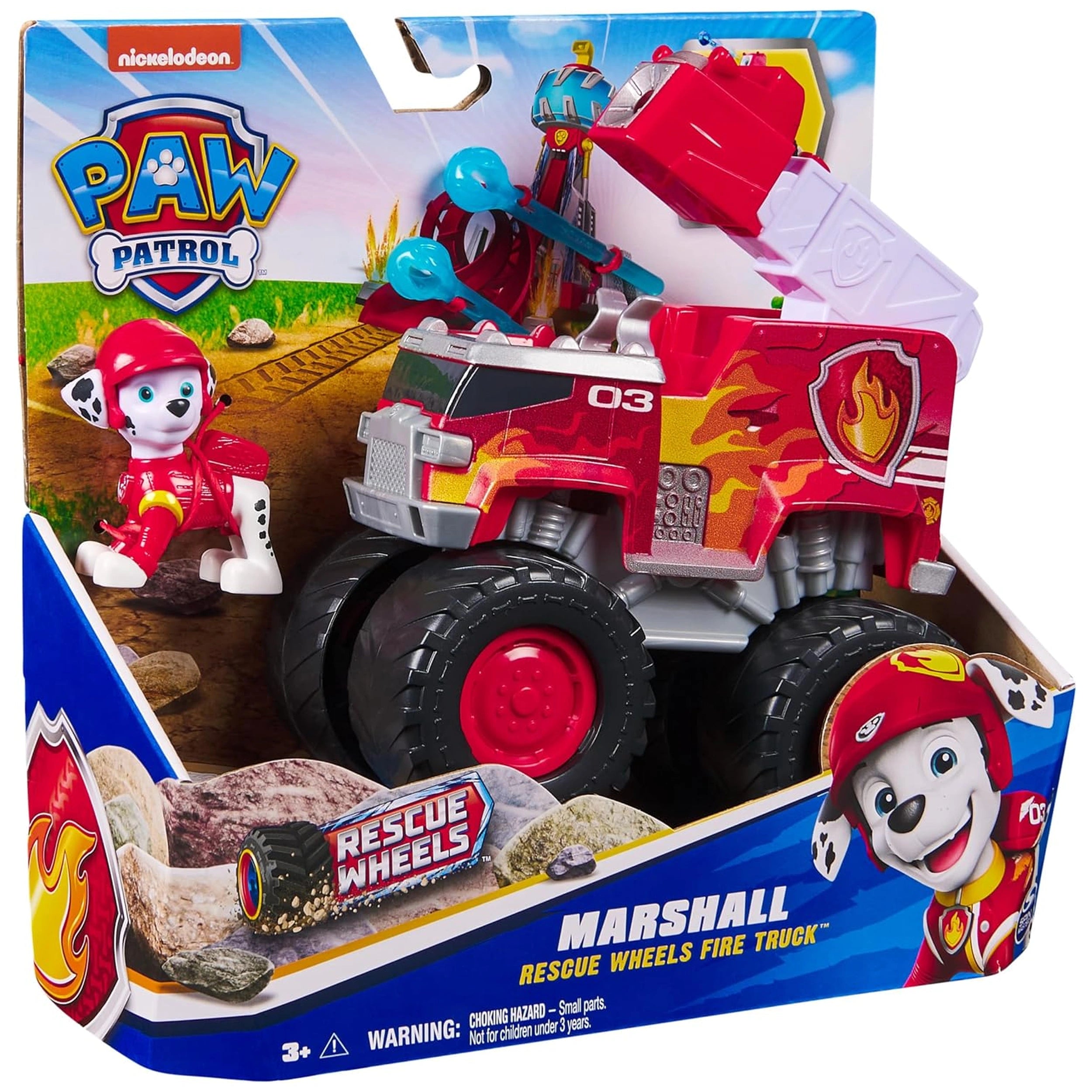 Spin Master - Paw Patrol - Marshall Rescuse Wheels Fire Truck with action figure and play vehicle