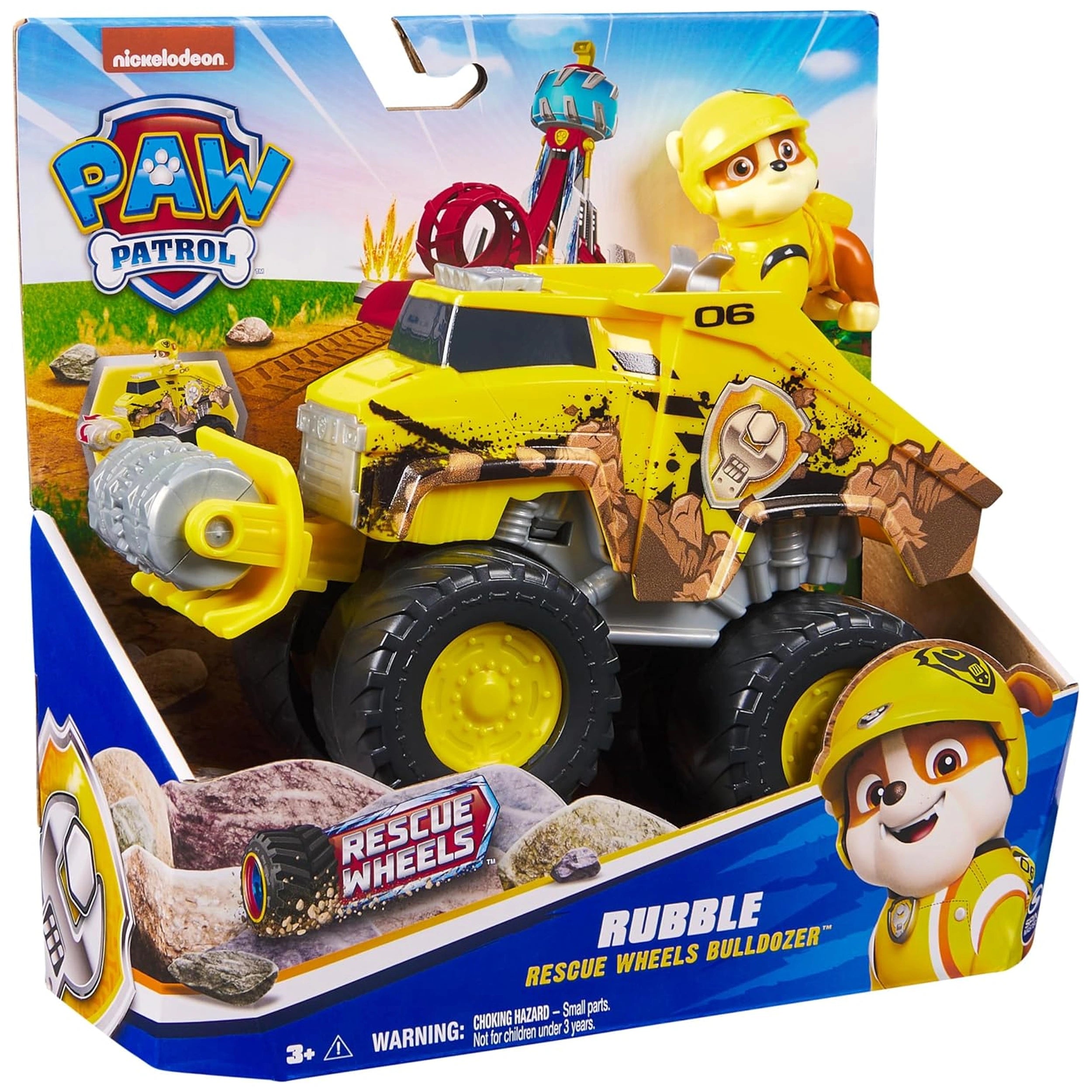 Spin Master - Paw Patrol - Rubble Rescuse Wheels Bulldozer with action figure and play vehicle