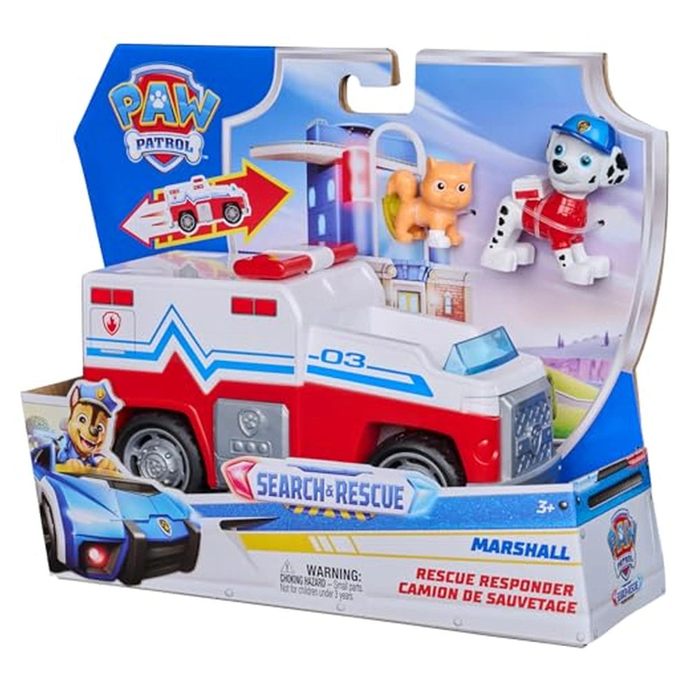 PAW Patrol Search & Rescue – Marshall et camion de pompiers à rétrofriction