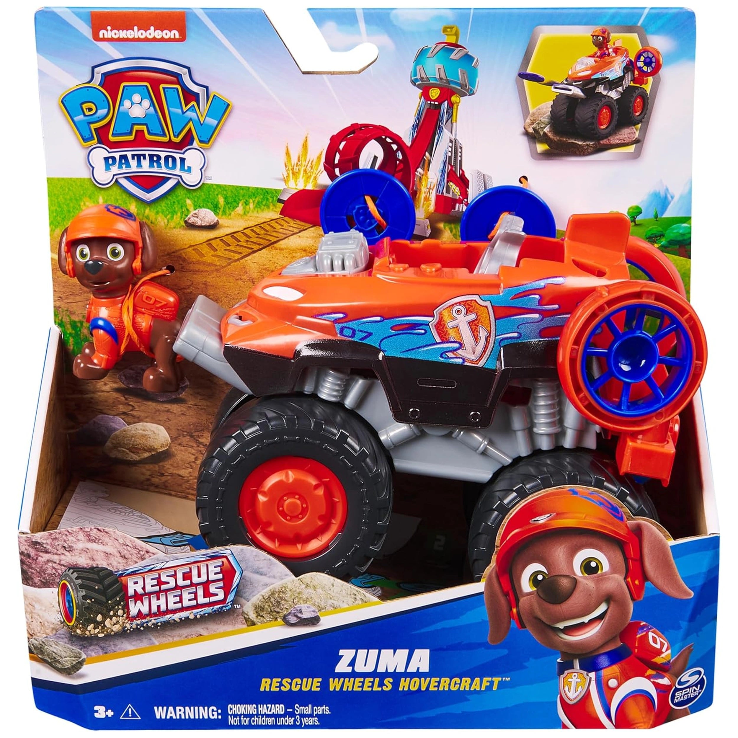 Spin Master - Paw Patrol - Zuma Rescuse Wheels Overcraft Truck with action figure and play vehicle