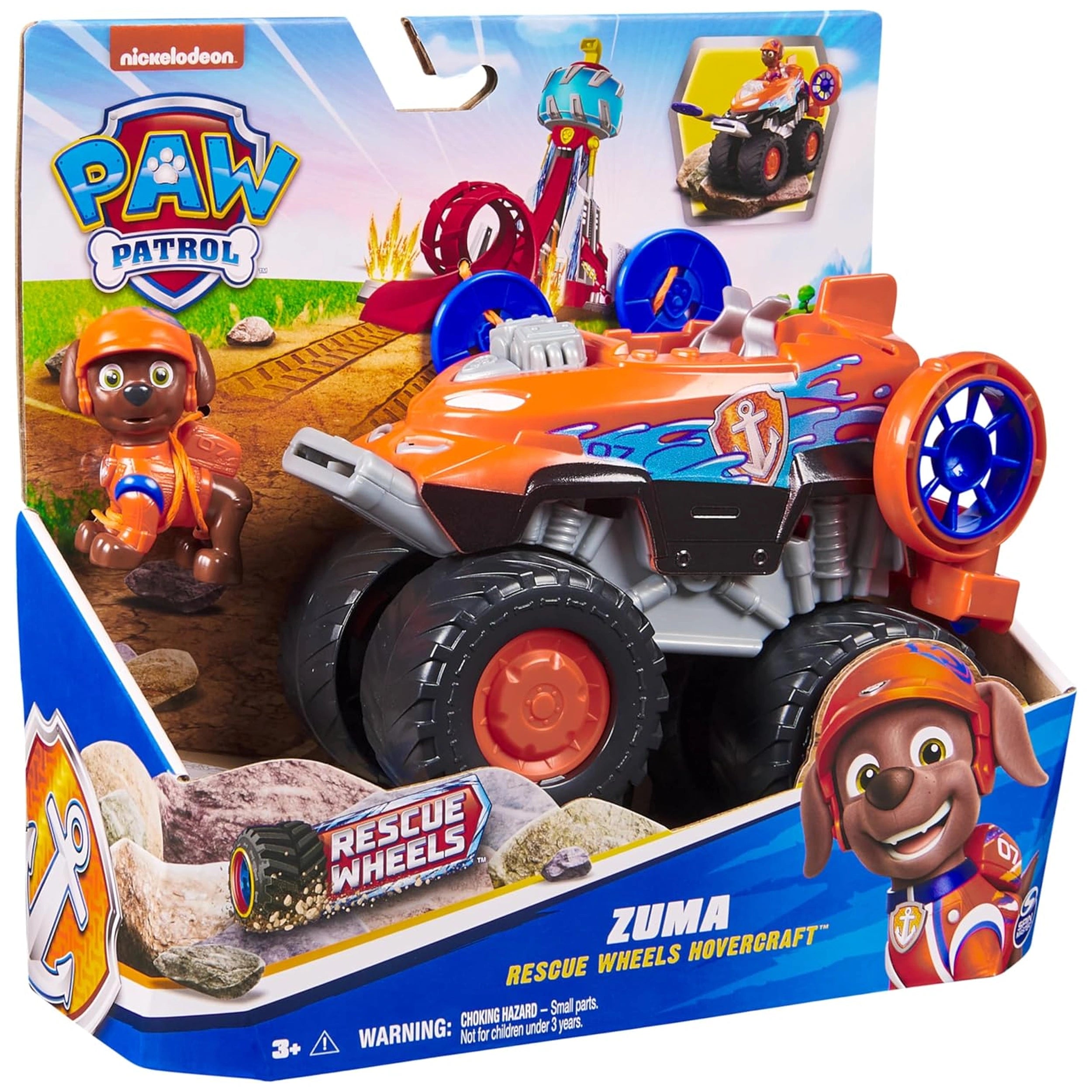 Spin Master - Paw Patrol - Zuma Rescuse Wheels Overcraft Truck with action figure and play vehicle