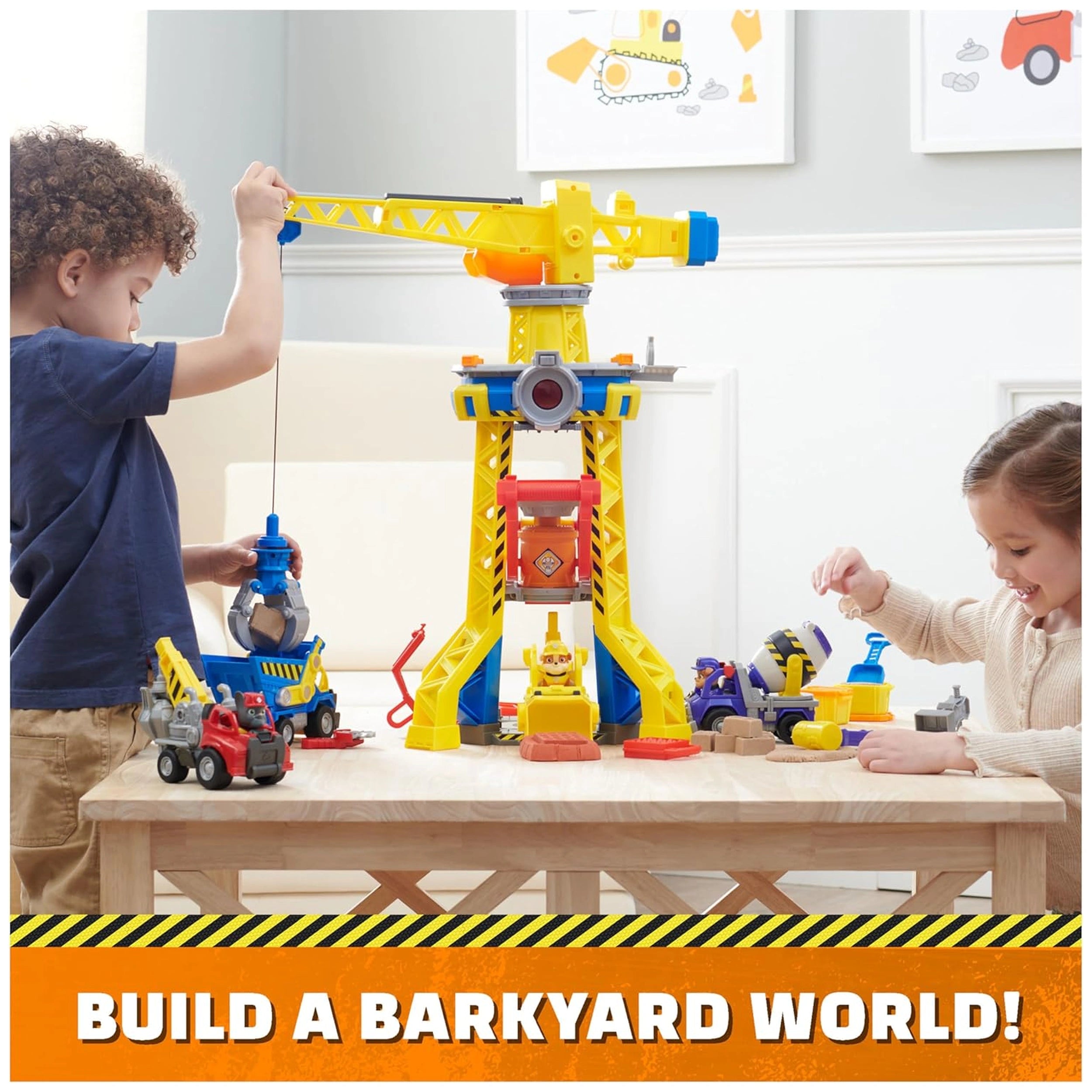 Spin Master - Rubble & Crew Bark Yard Bark Yard Crane Tower Playset with Rubble Action Figure