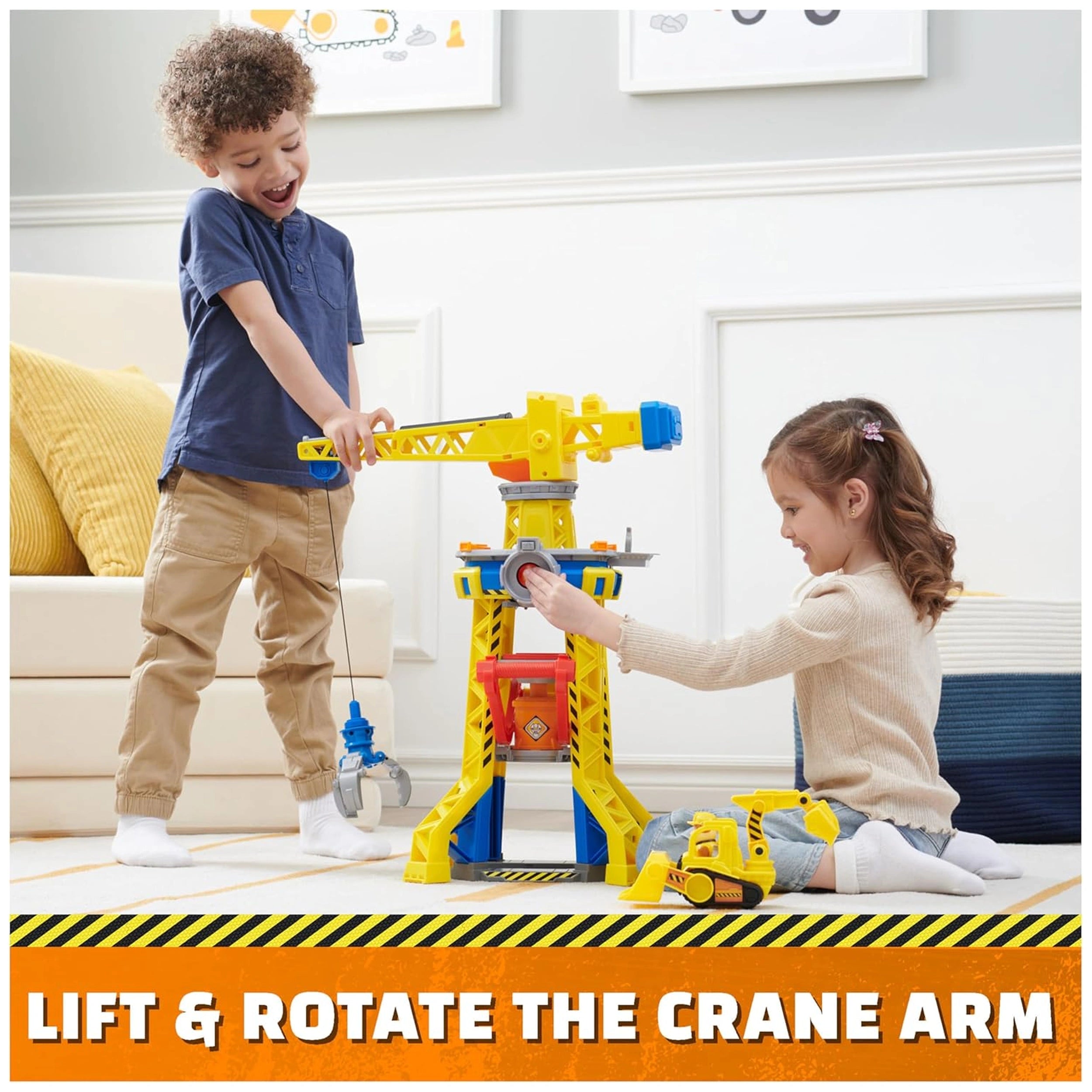 Spin Master - Rubble & Crew Bark Yard Bark Yard Crane Tower Playset with Rubble Action Figure